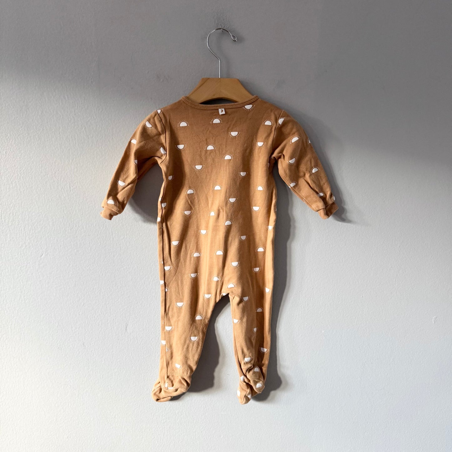 Petit lem / Brown x sun romper / 9M