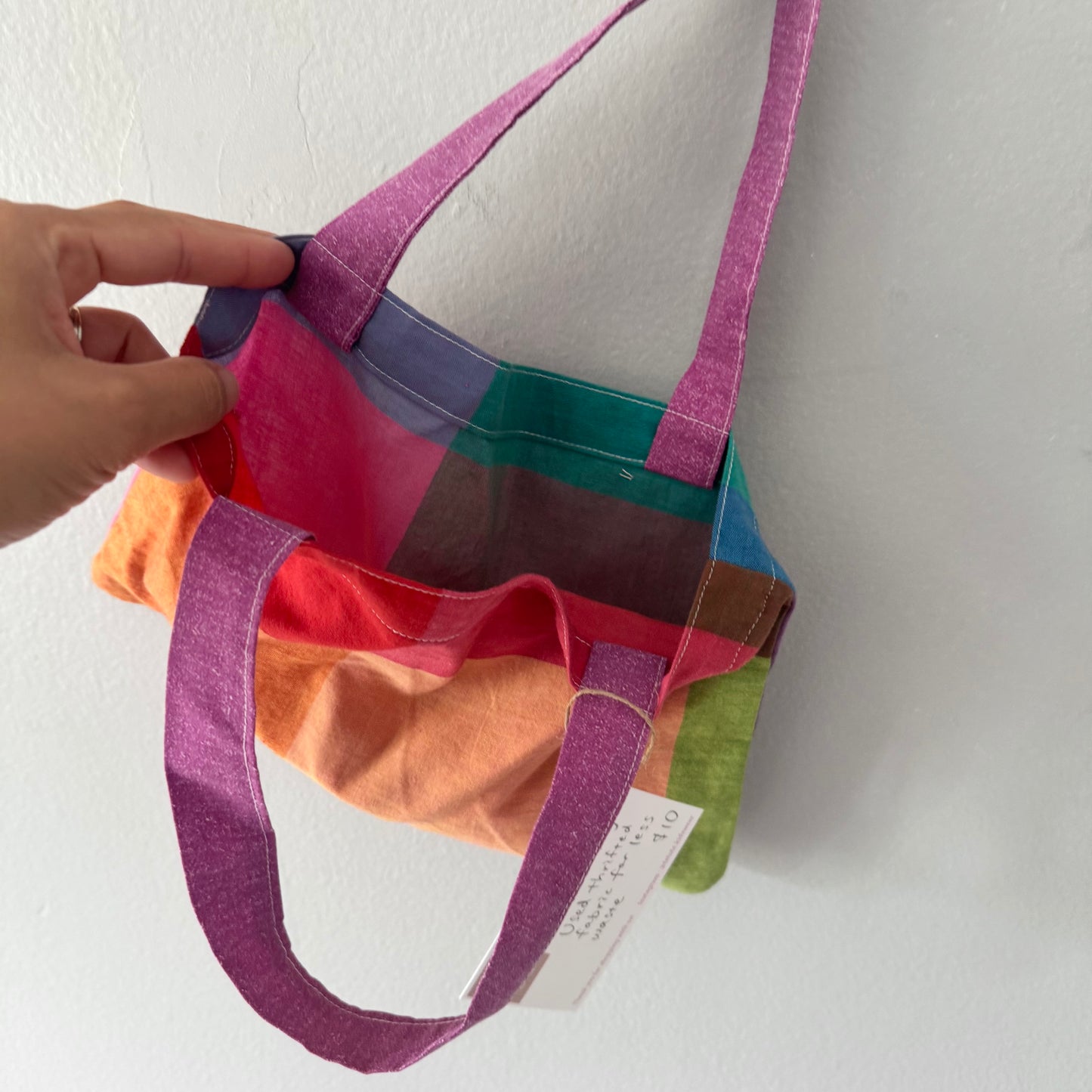 TUP / Upcycle playful bag / 7.5 x 11 inches