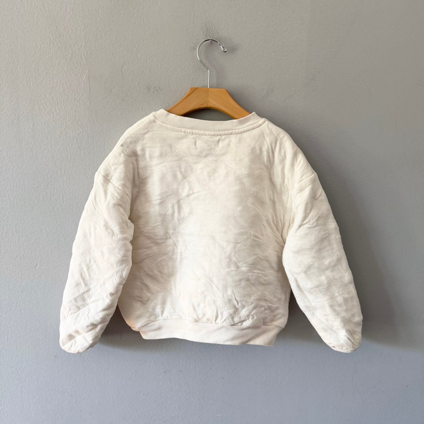 Souris Mini / White padded sweatshirt / 5Y