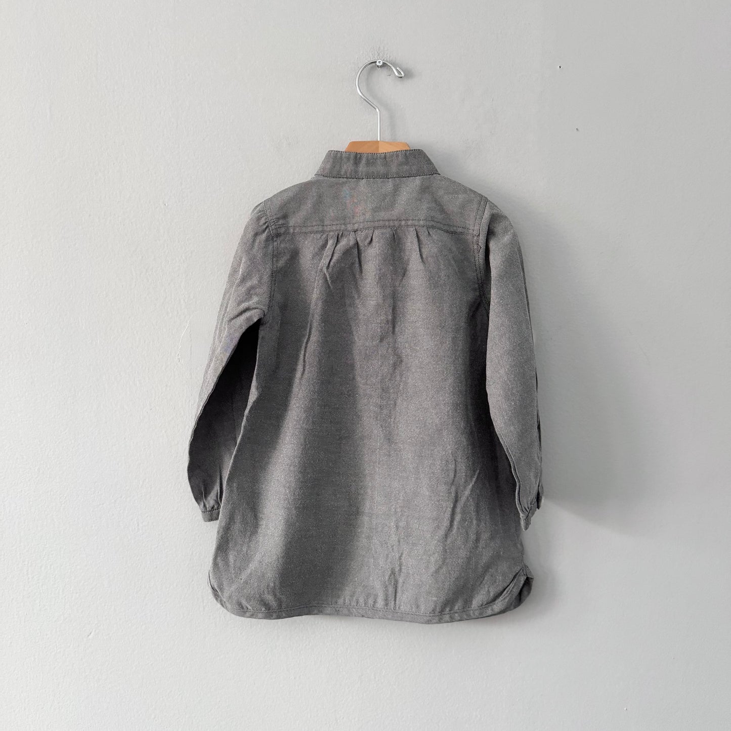 No brand / Black shirt dress with tie / 3Y