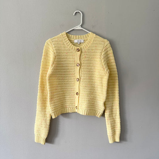 John + Jenn / Light yellow cardigan / Women S