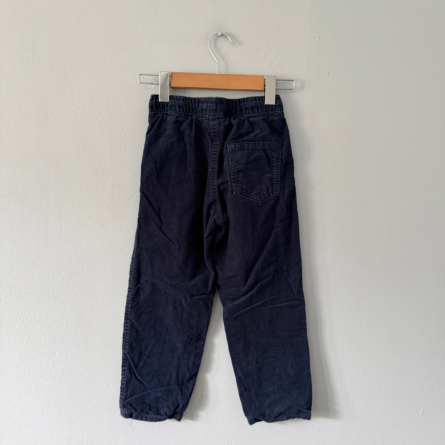 H&M / Lined navy corduroy jogger / 5-6Y