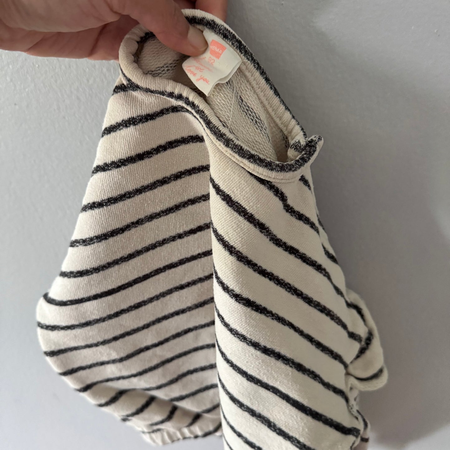 Hema / Stripe ruffle sweatshirt / 92(24M)