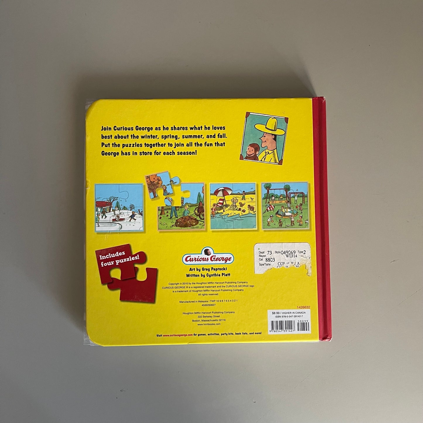 Curious George Seasons Puzzle Book