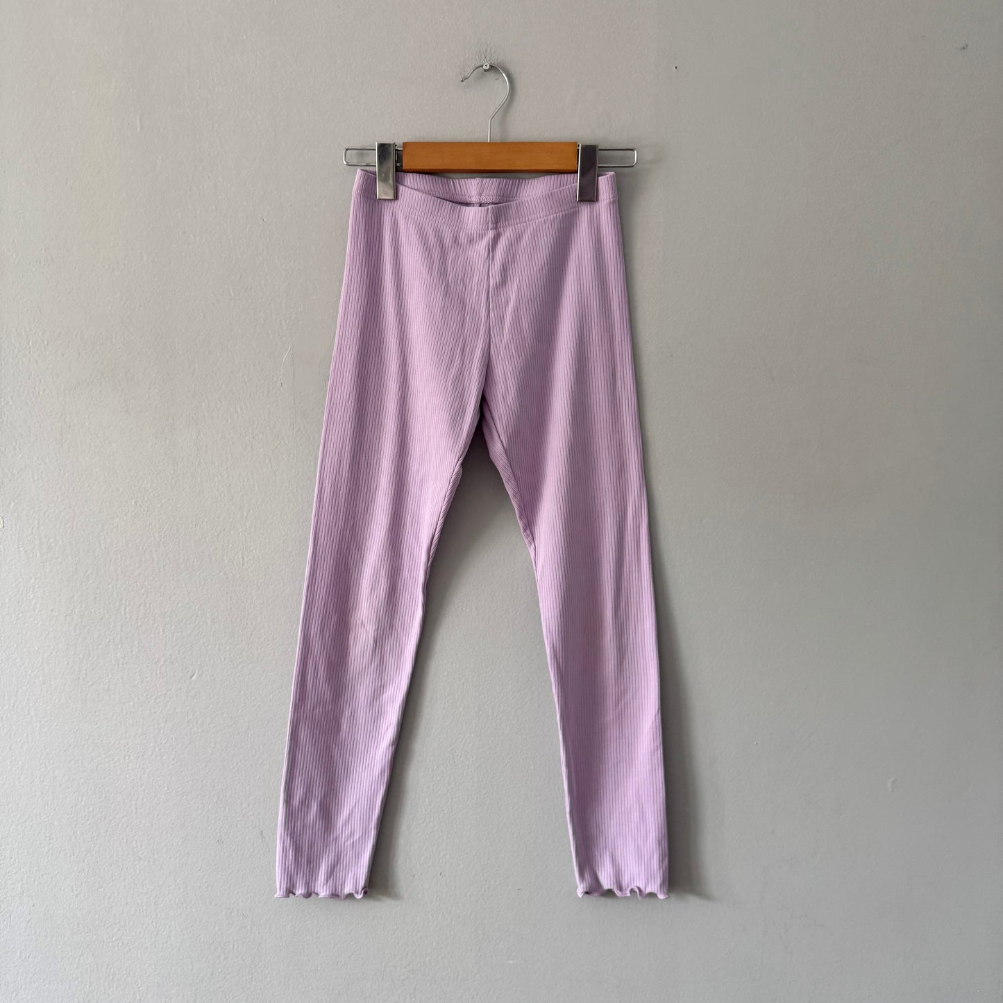 Old Navy / Lavender ribbed leggings / 10-12Y