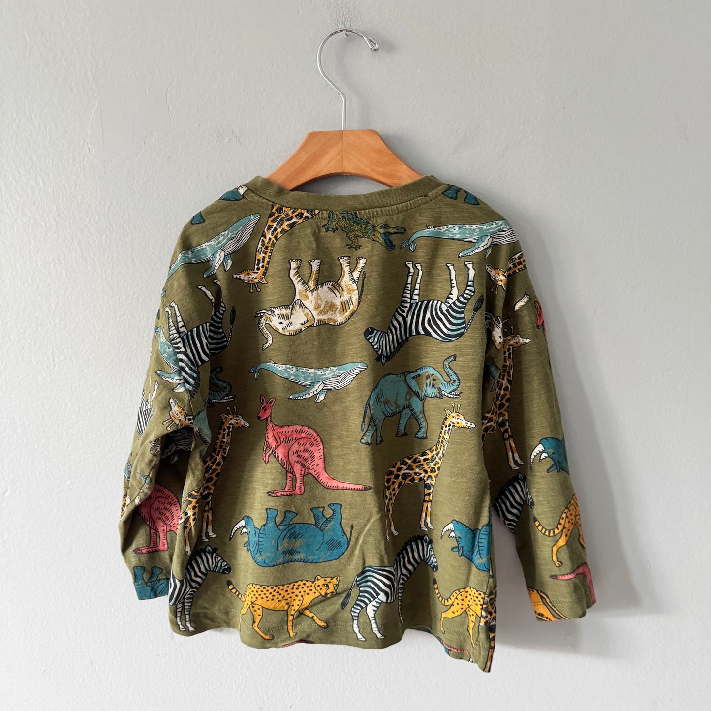 Du Pareil au meme / Khaki x safati long sleeve / 6Y