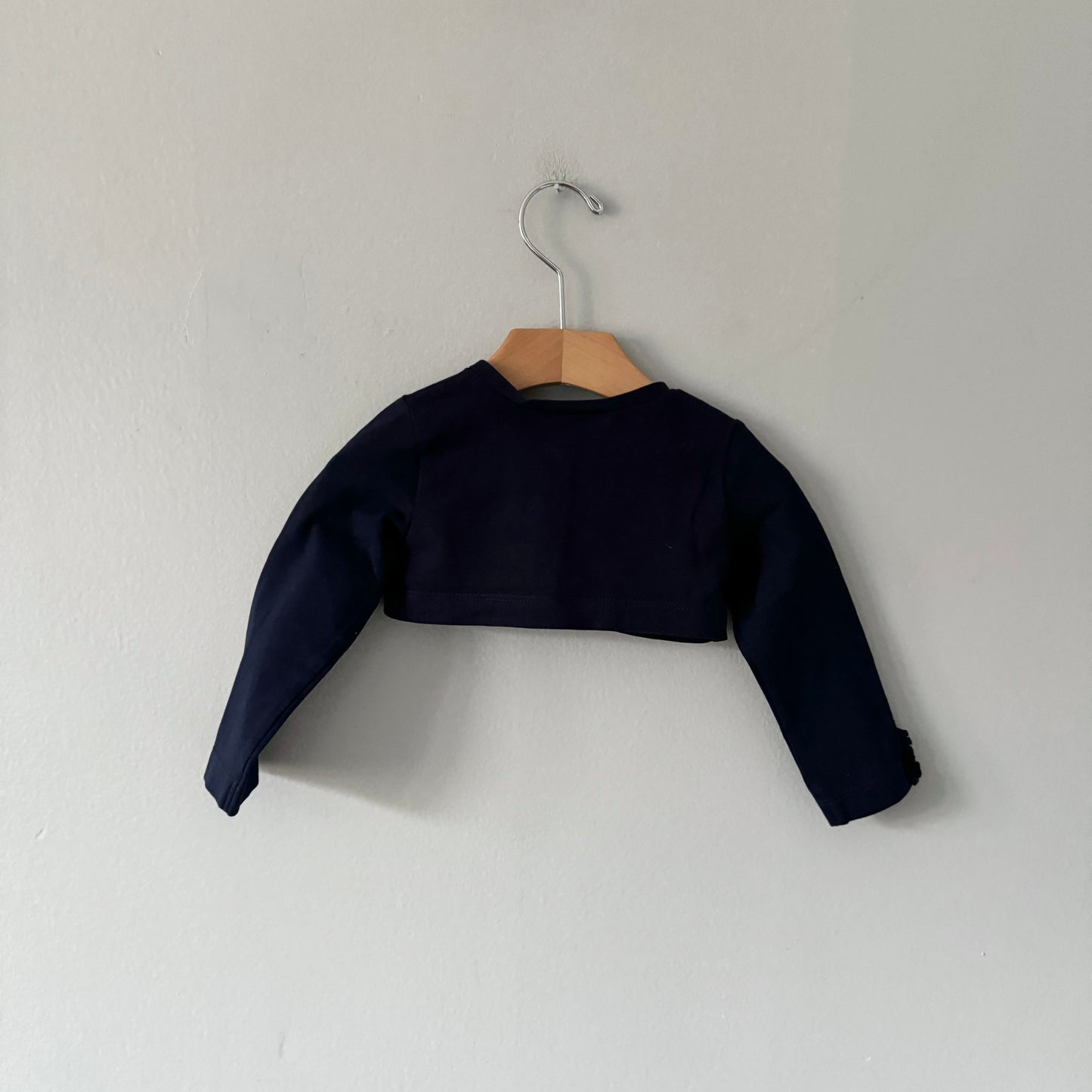Mayoral / Navy long sleeve cotton cardigan / 9M