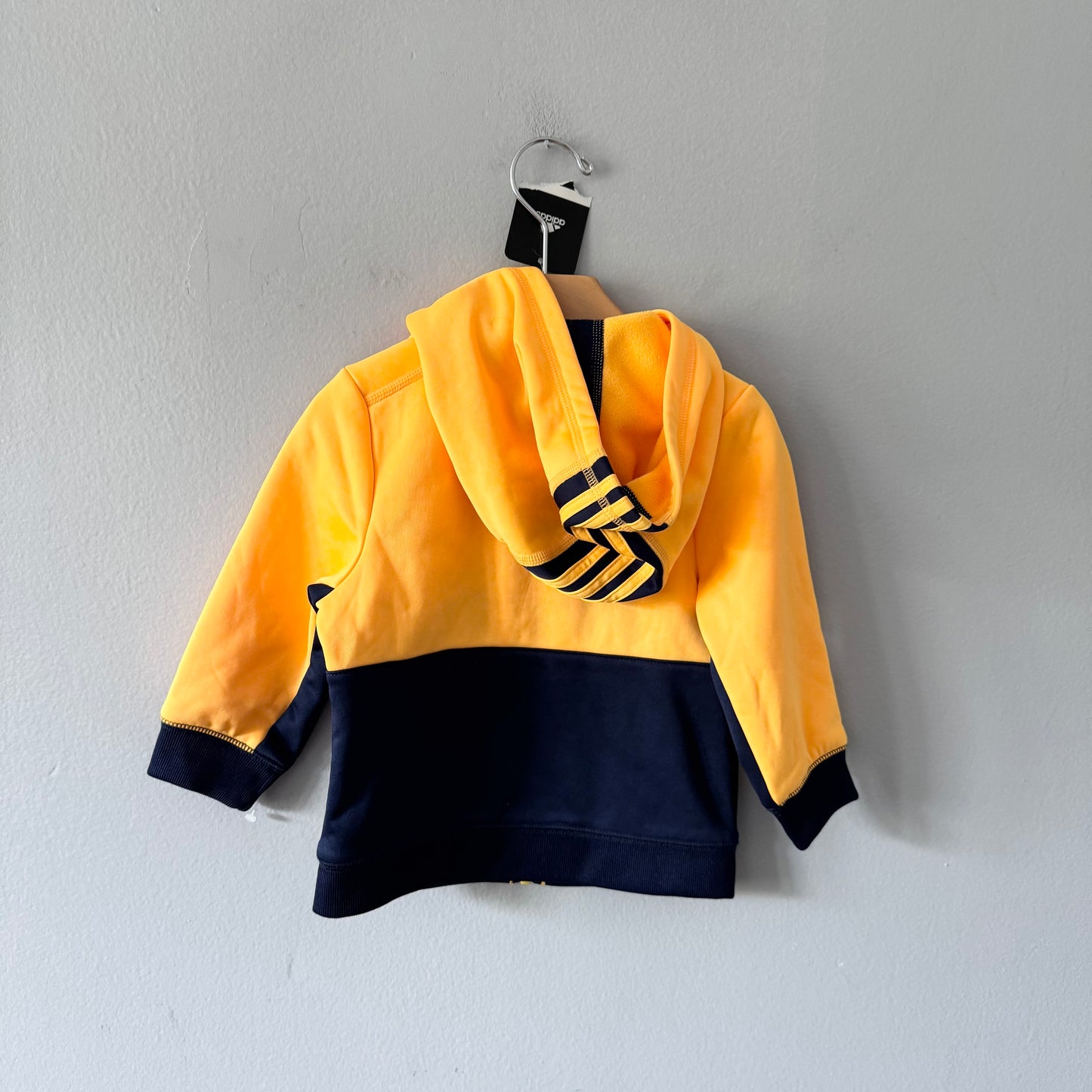 Adidas / Yellow zip up active hoodie / 18M - New with tag