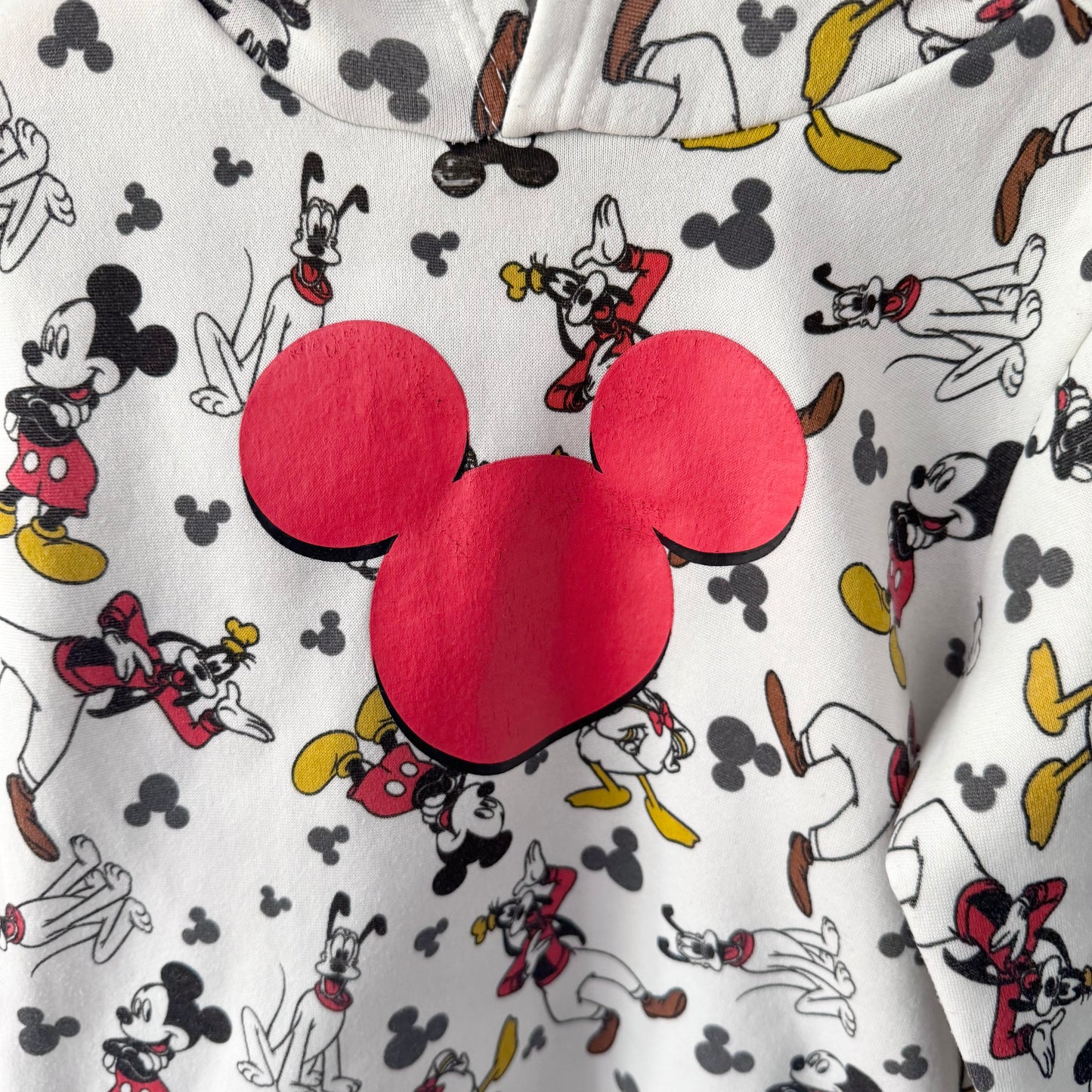 Disney / White Mickey hoodie / 6Y