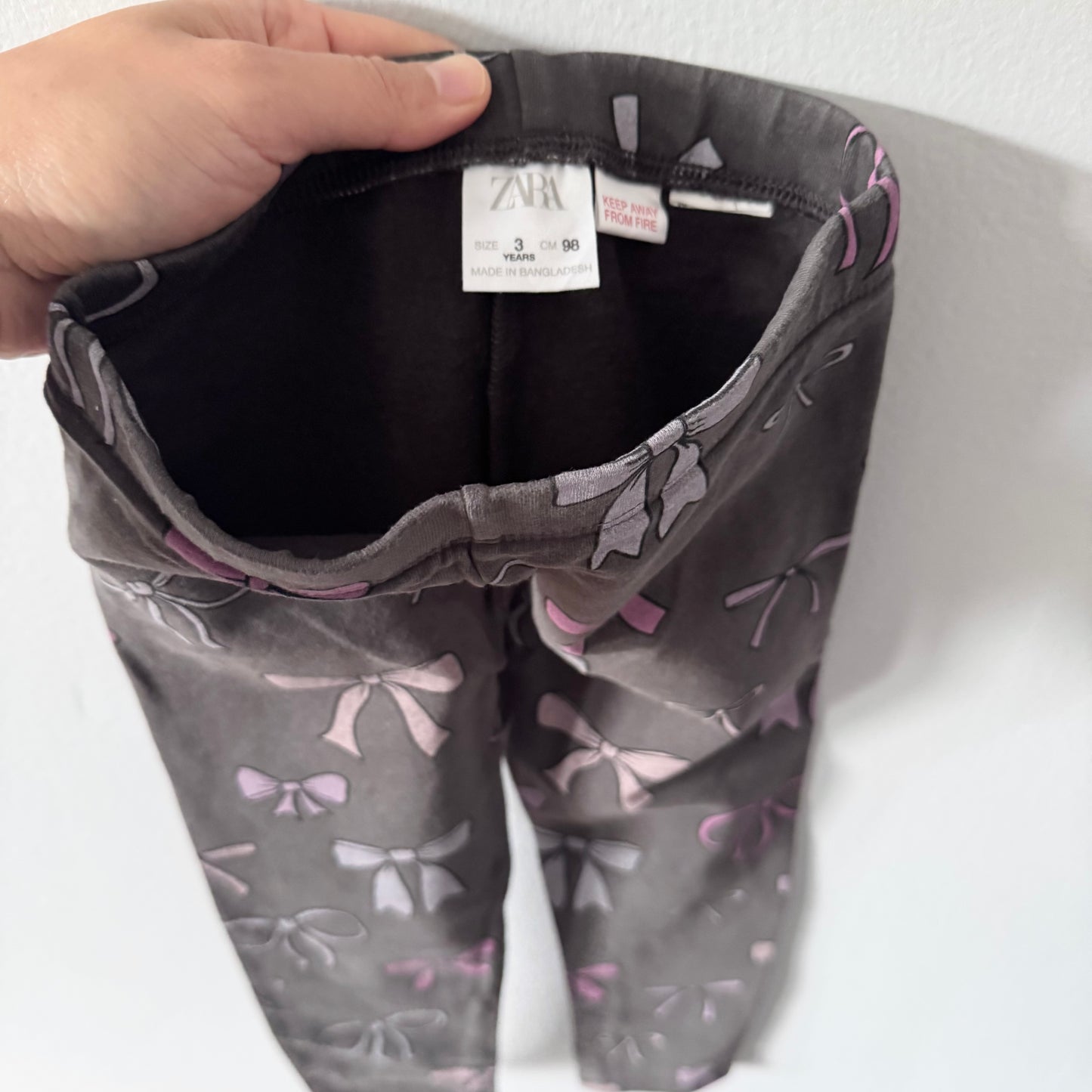 Zara / Ribbon long sleeve & leggings set / 3Y - 2 available