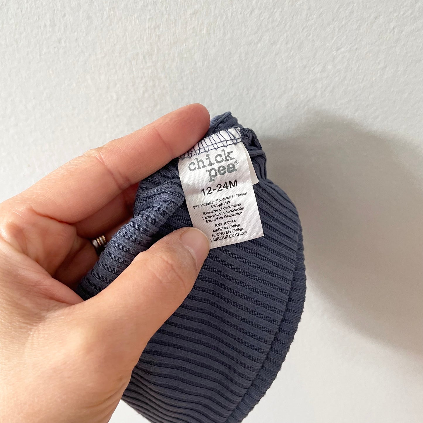 Chickpea / Knot beanie - Smokey blue / 12-24M