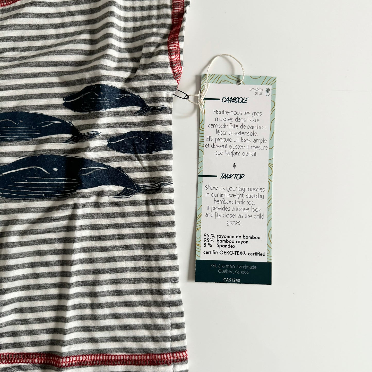 Peakbwa / Camisole Littoral - Grey / 6-24M & 2-4T