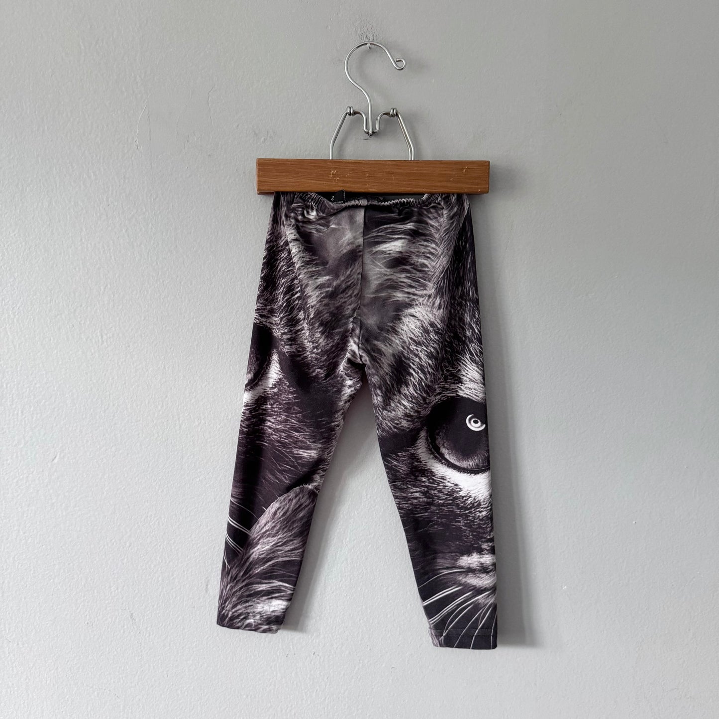 Mad Engine / Black x white leggings / 2Y