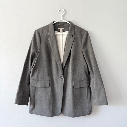 H&M / Grey formal suit jacket / Women L