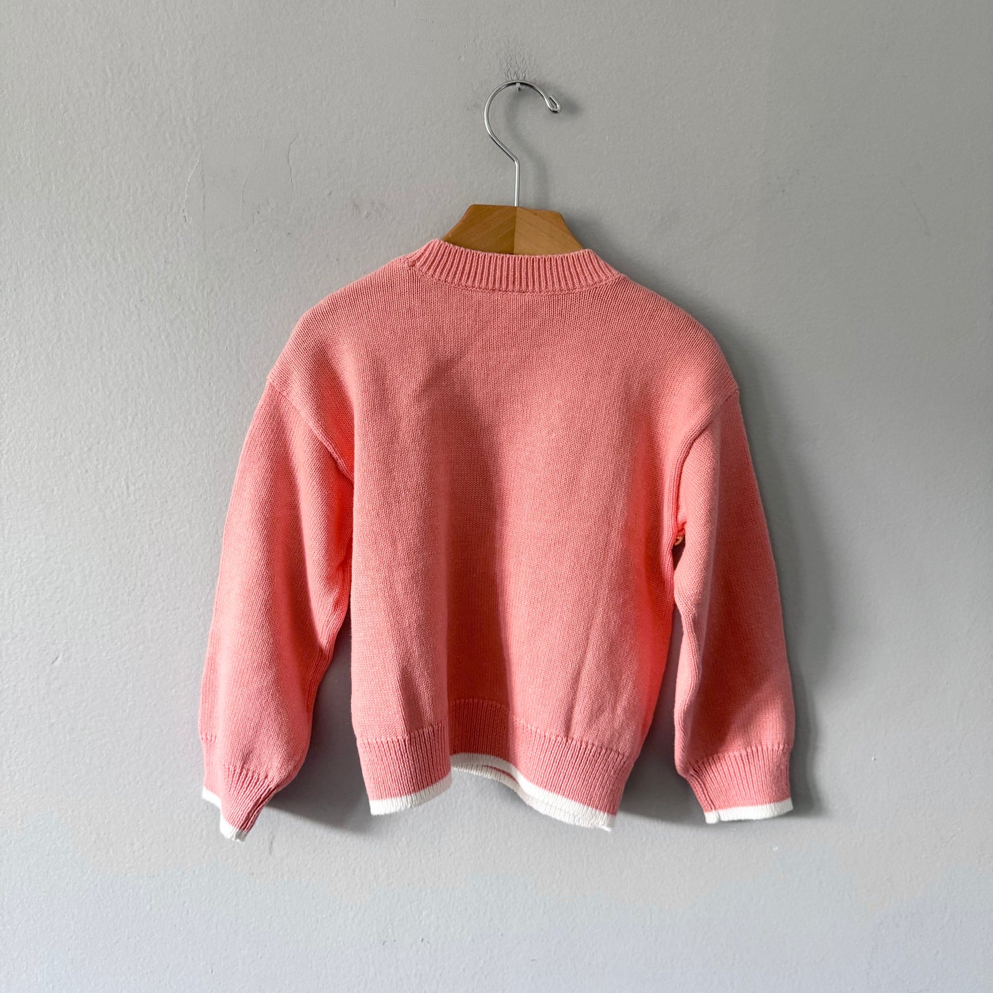 Gap / Light orange x butterfly cotton knit pullover / 4Y - New with tag