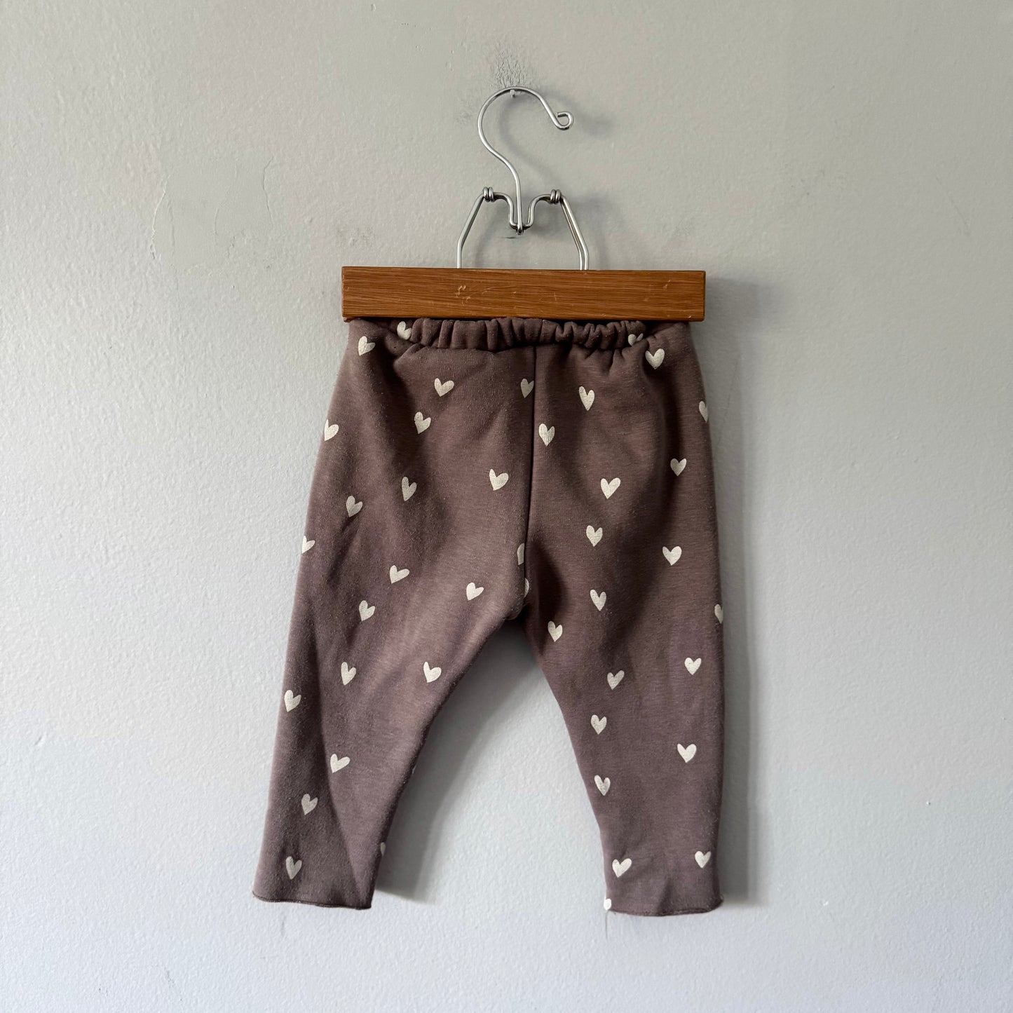 Zara / Grey x heart lined pants / 9-12M