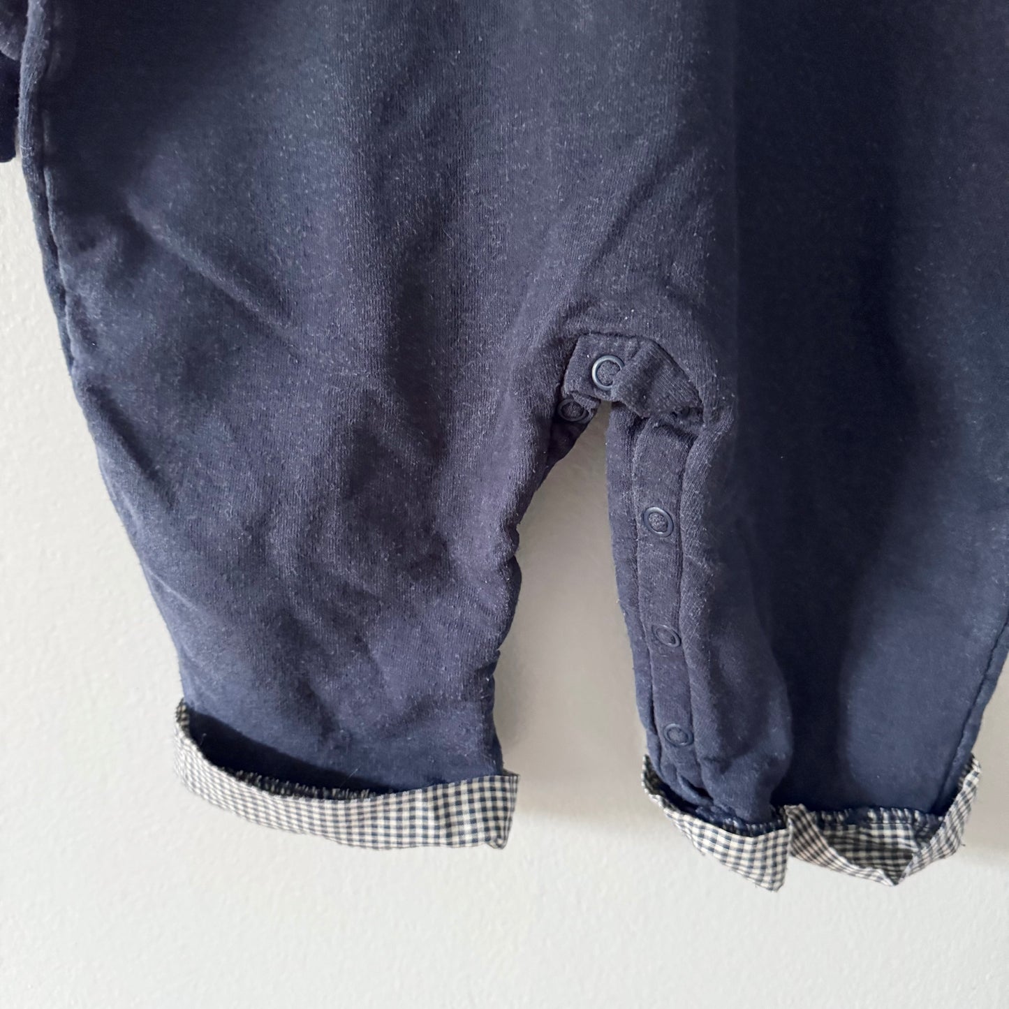 Vintage / La Tortue Bleue crew romper / 24M