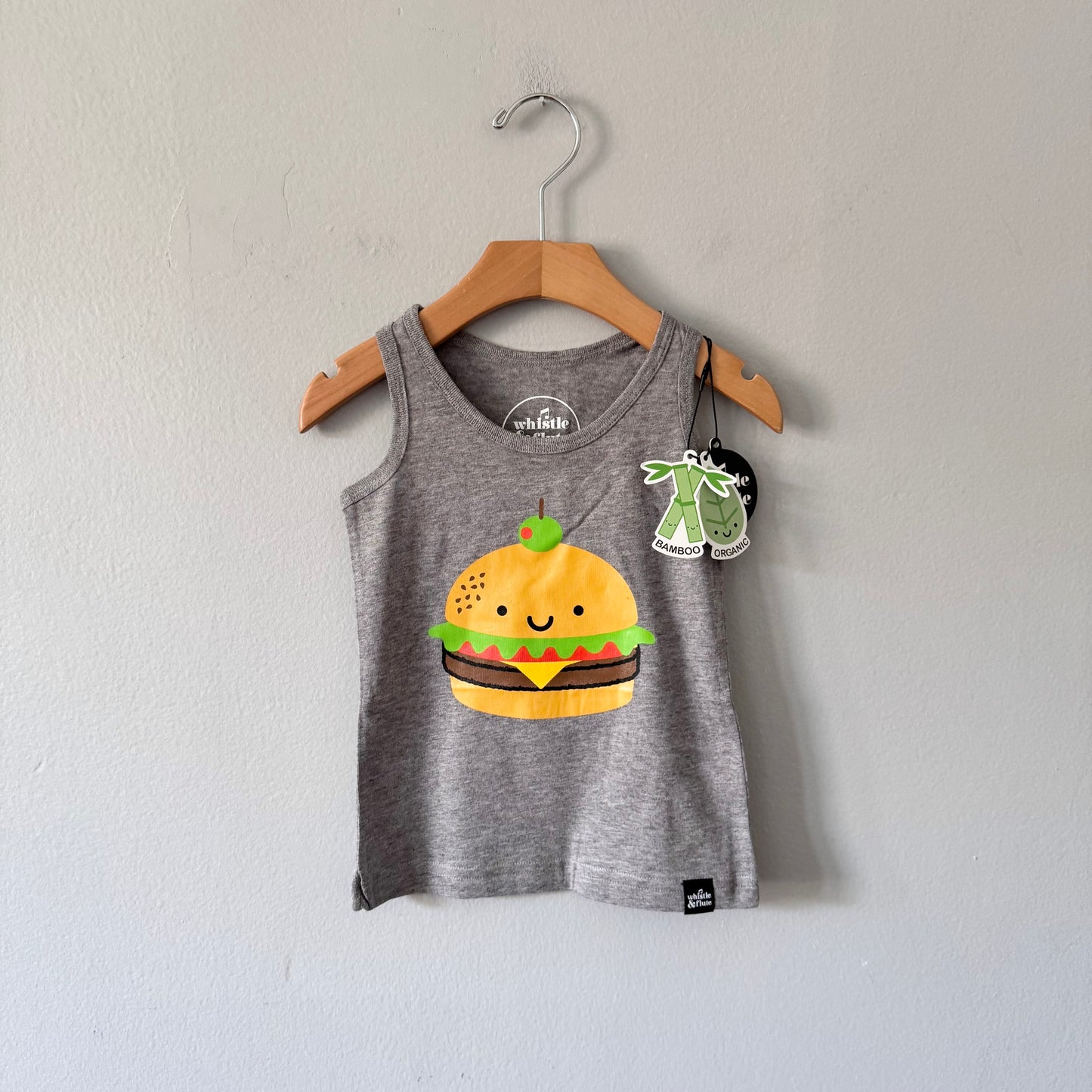 Whistle & Flute / Kawaii Burger Tank / 1-2T - New with tag, 2 available
