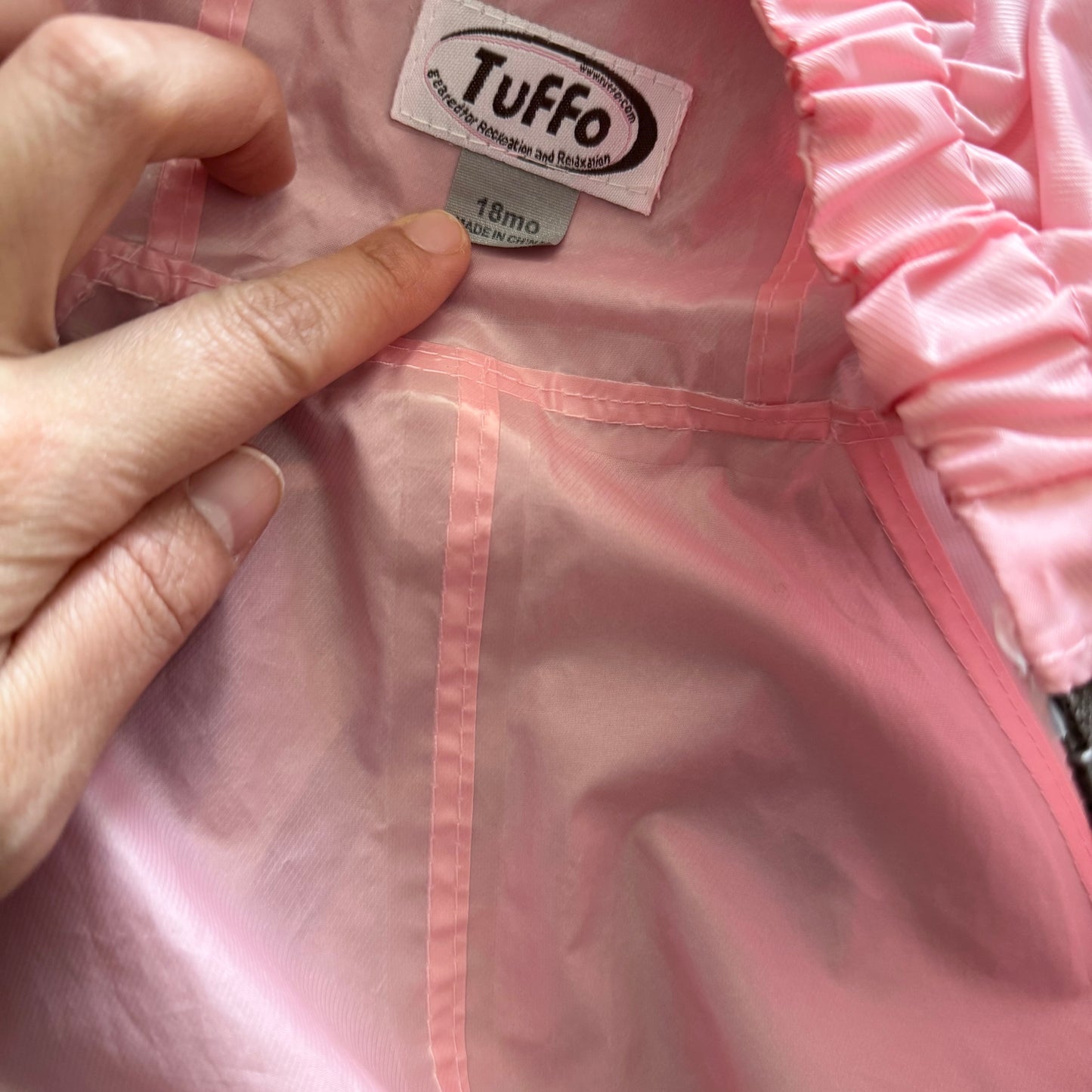Tuffo / Pink rain suit / 18M