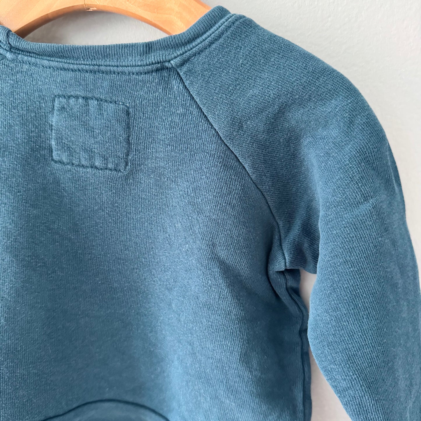 Mini mioche / Indigo blue sweatshirt / 6-12M