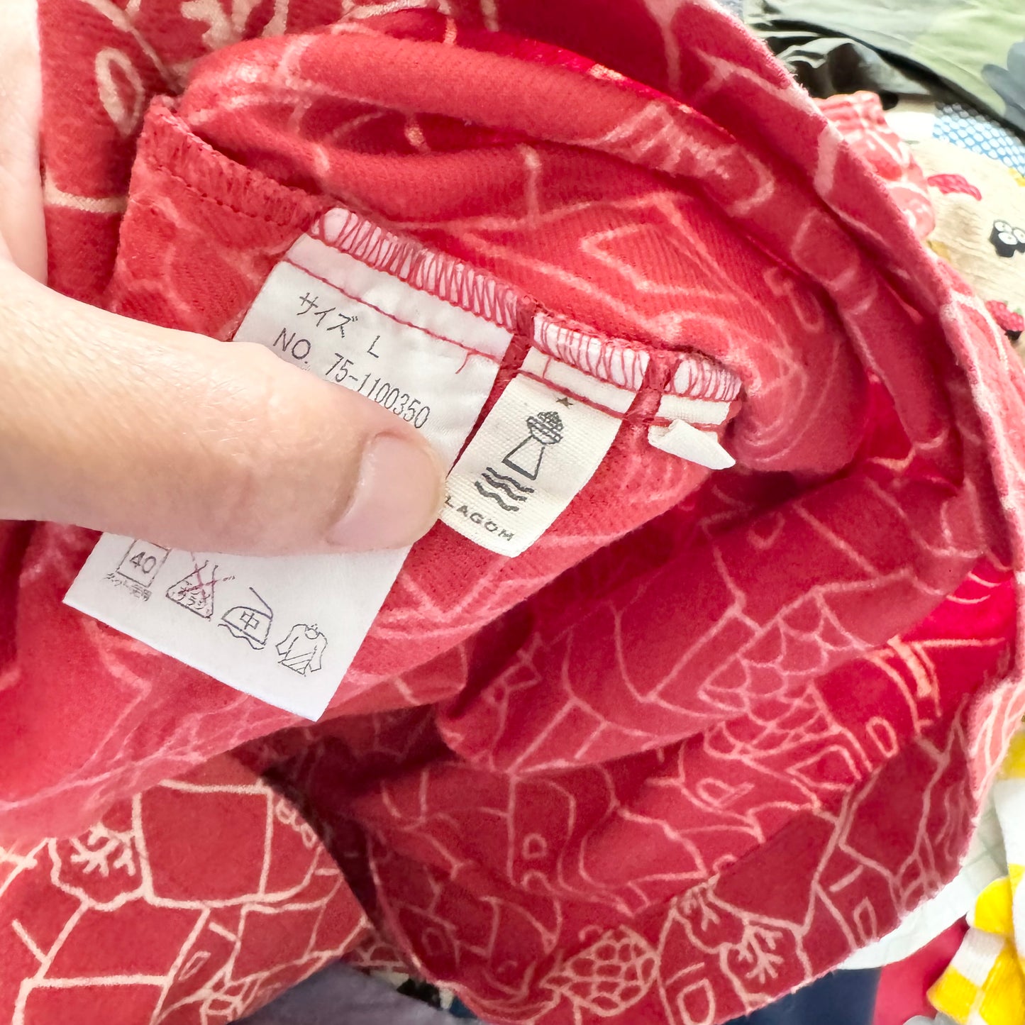 No brand / Red flannel dress / 5-6Y