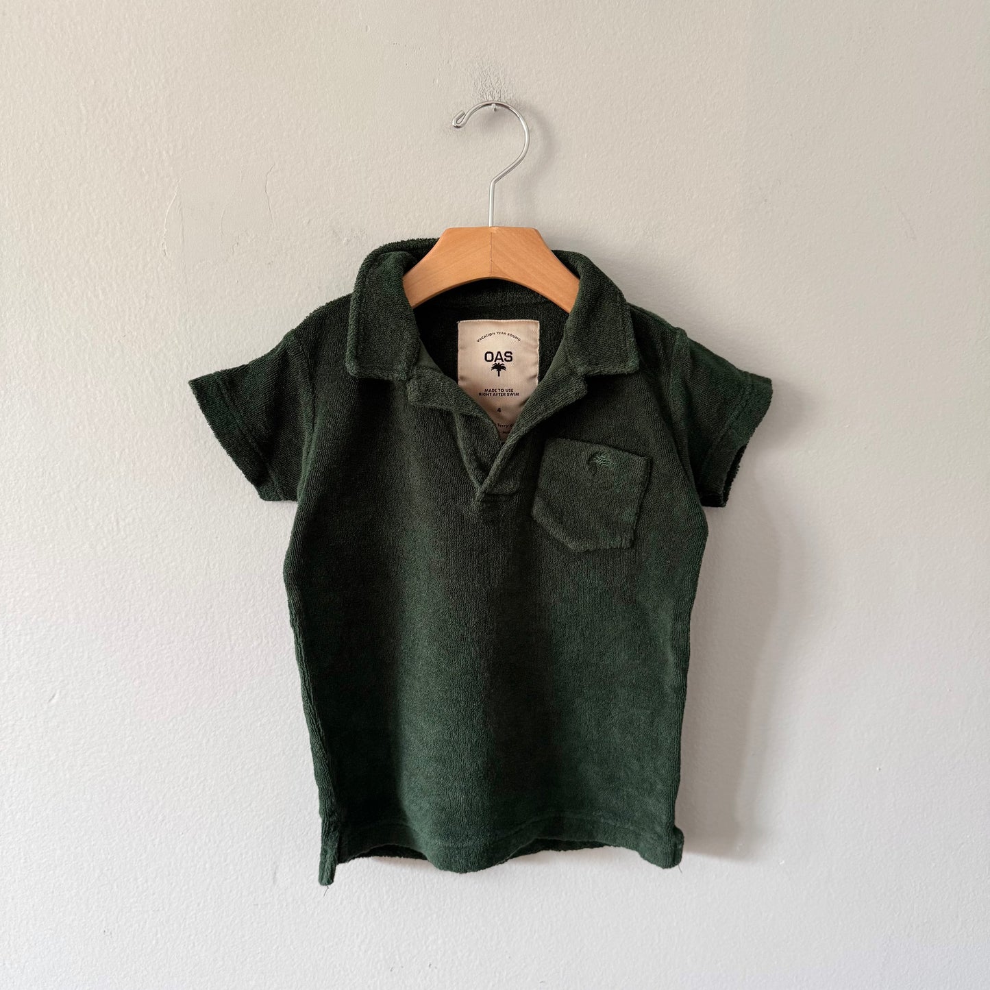 OAS / Dark green right after swim top / 4Y