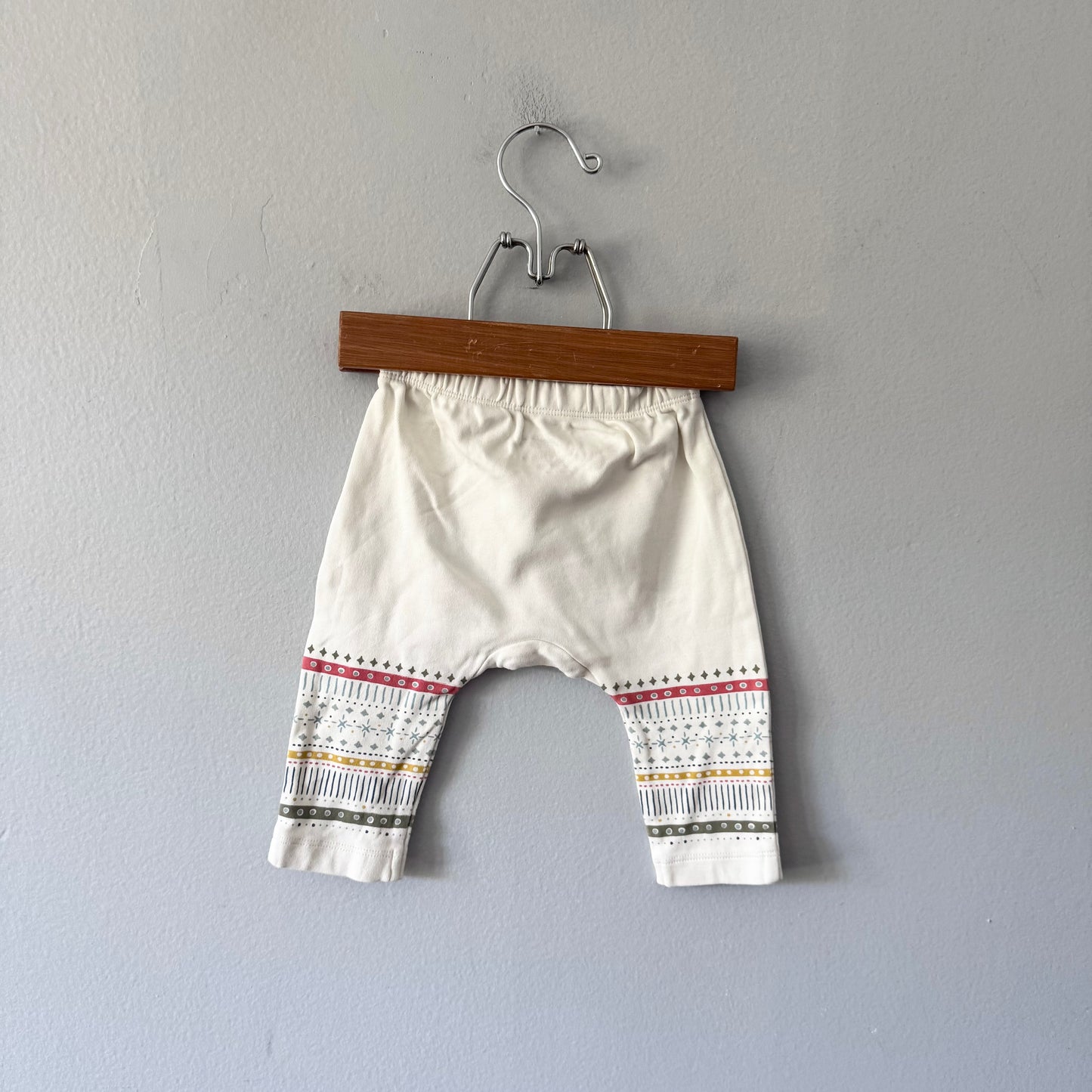 Pehr / White harem pants / 0-3M