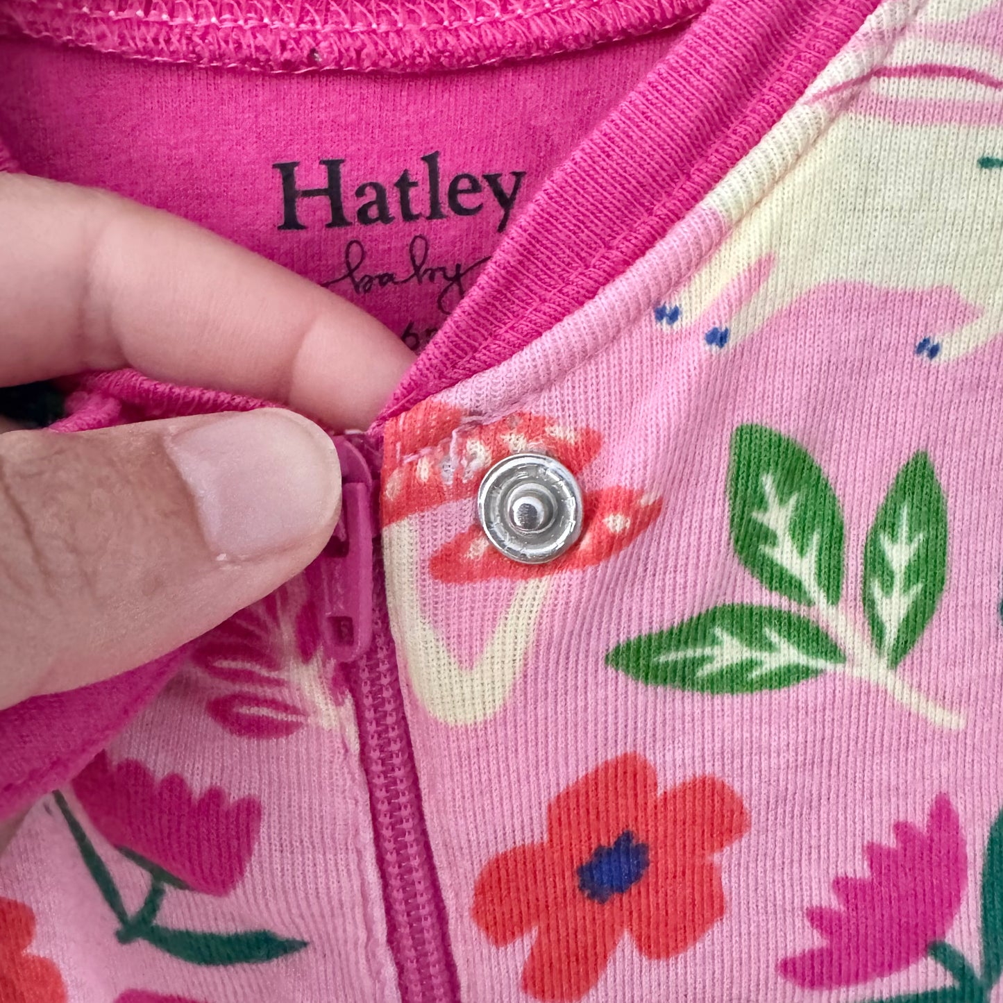 Hatley / Pink x bunny romper / 3-6M