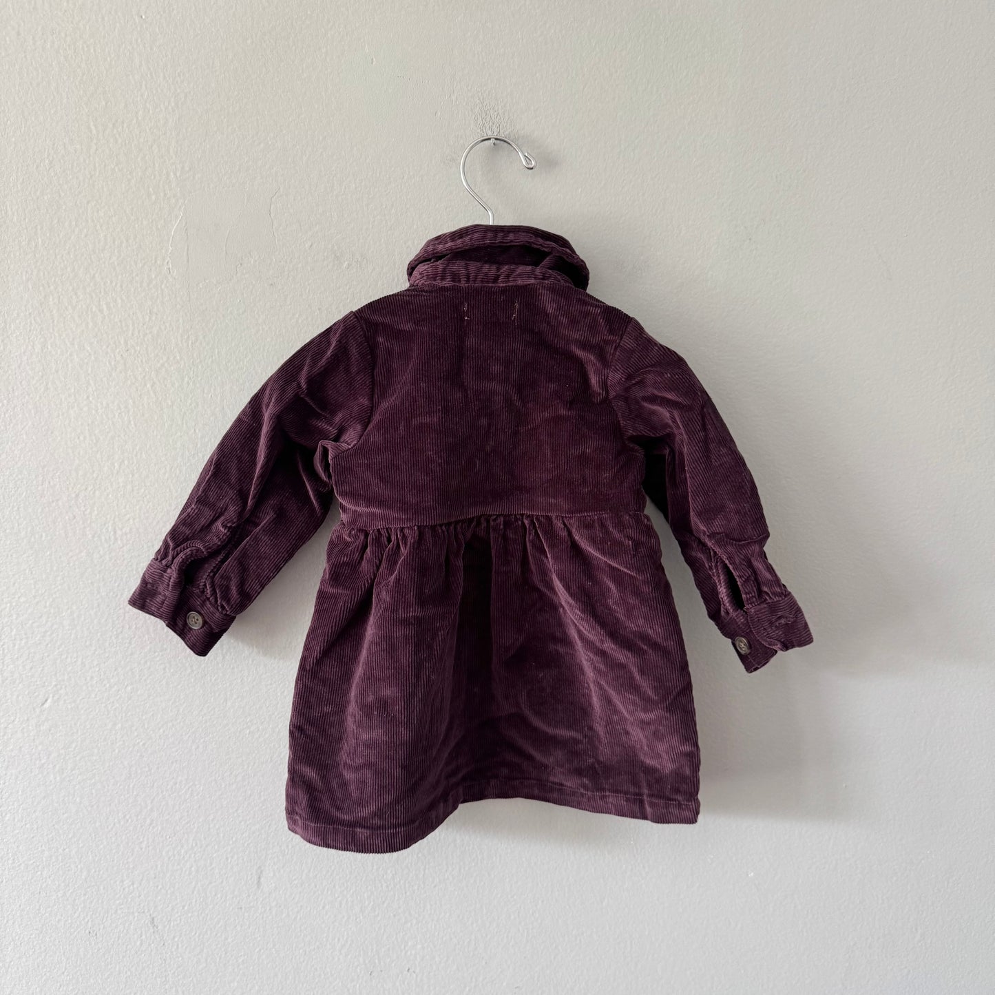 Miles the label / Dark purple velour dress / 9M