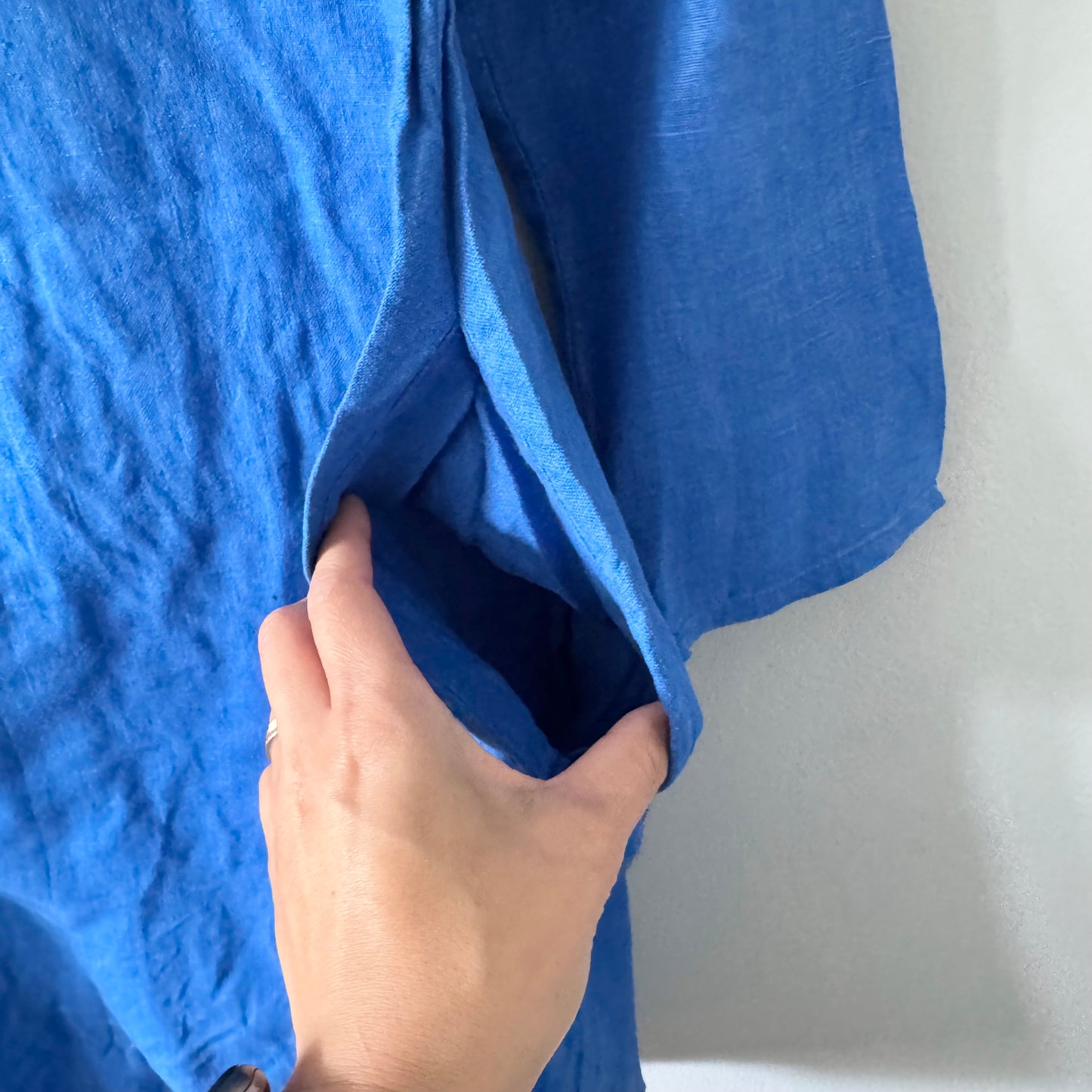 Linen Stitch Store / Blue linen dress / Women