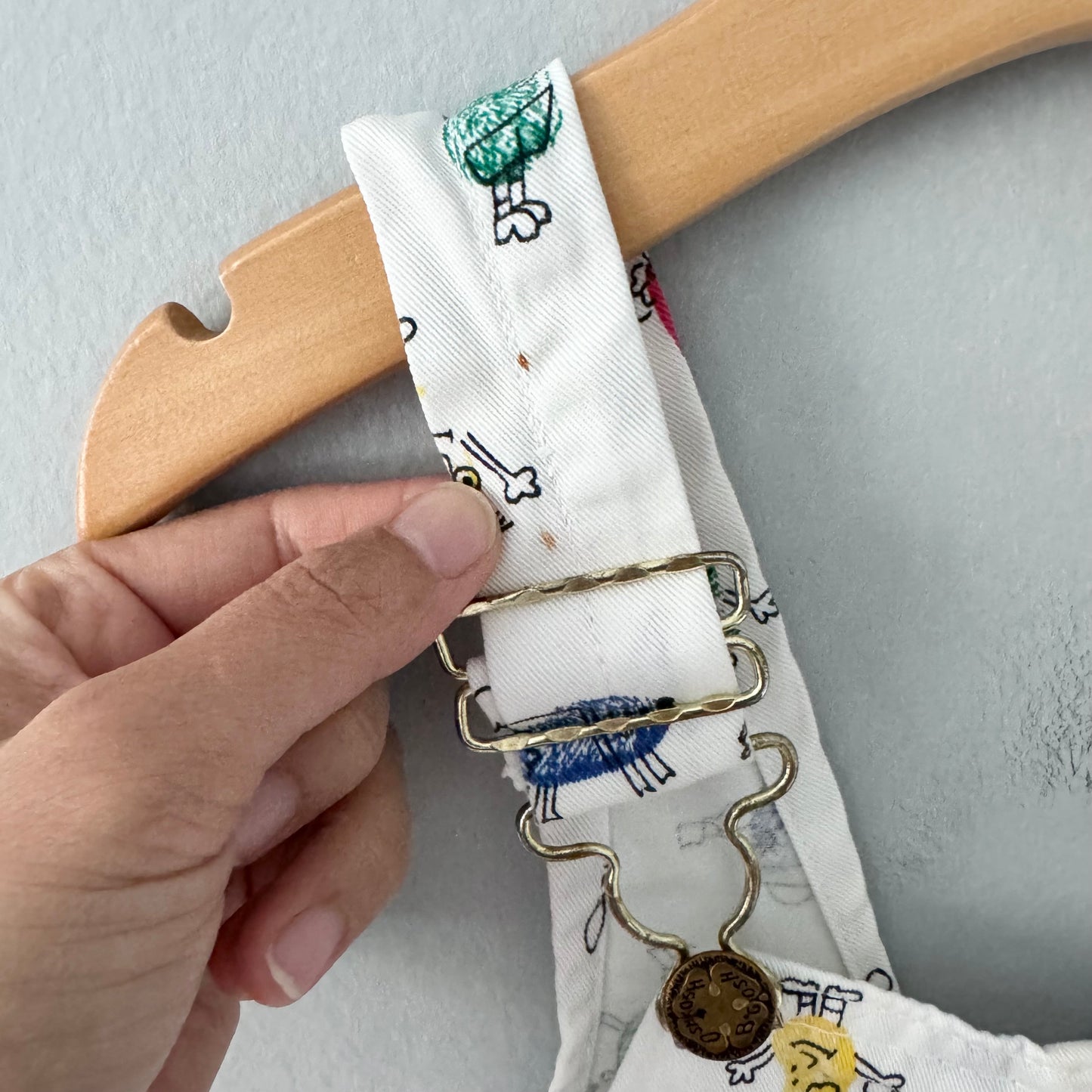 Vintage Oshkosh / White overalls / 3Y