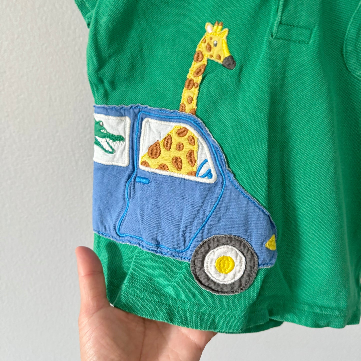 Mini Boden / Green polo shirt / 2-3Y