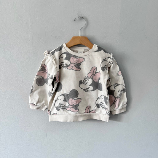 H&M / Ivory x Minnie sweatshirt / 18-24M
