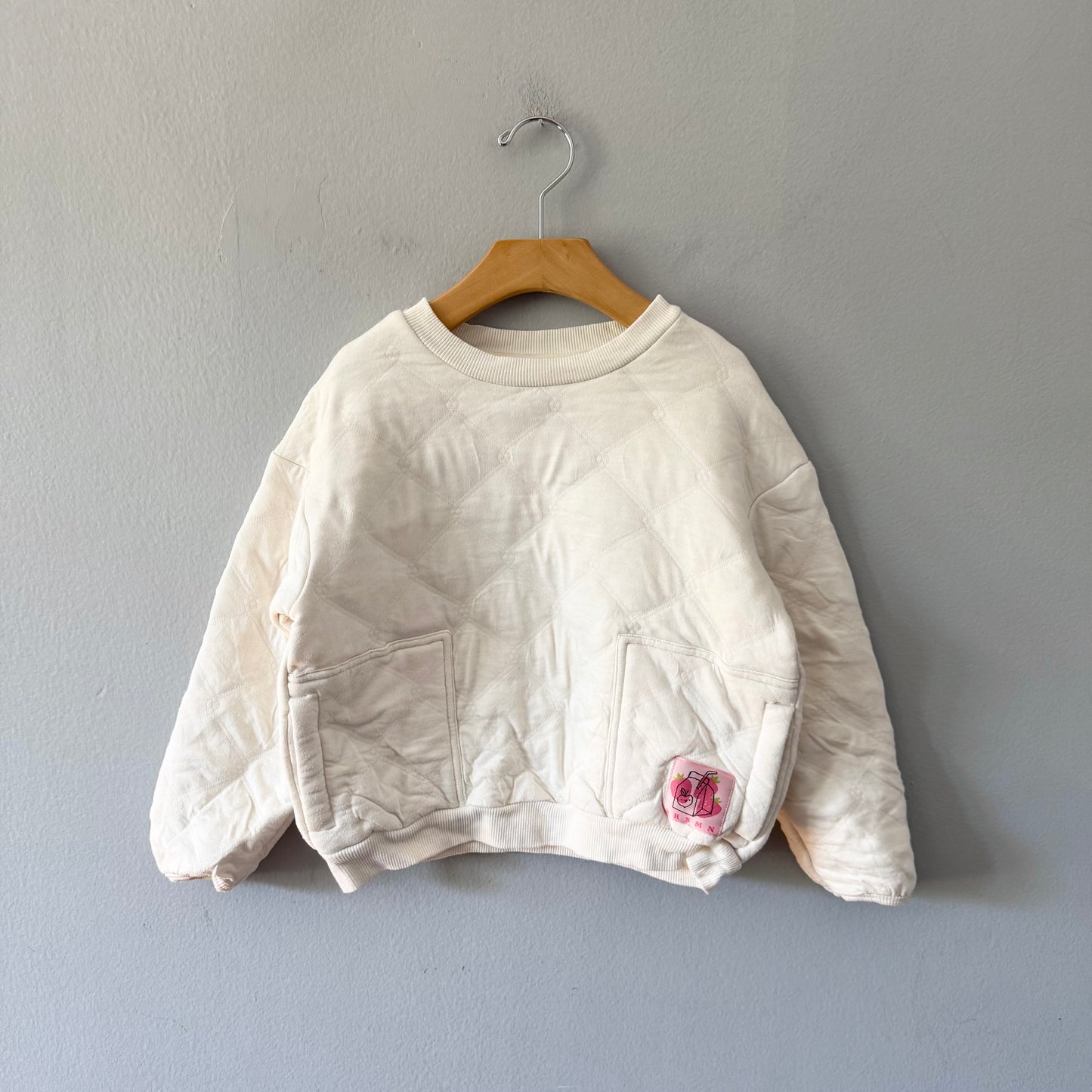 Souris Mini / White padded sweatshirt / 5Y