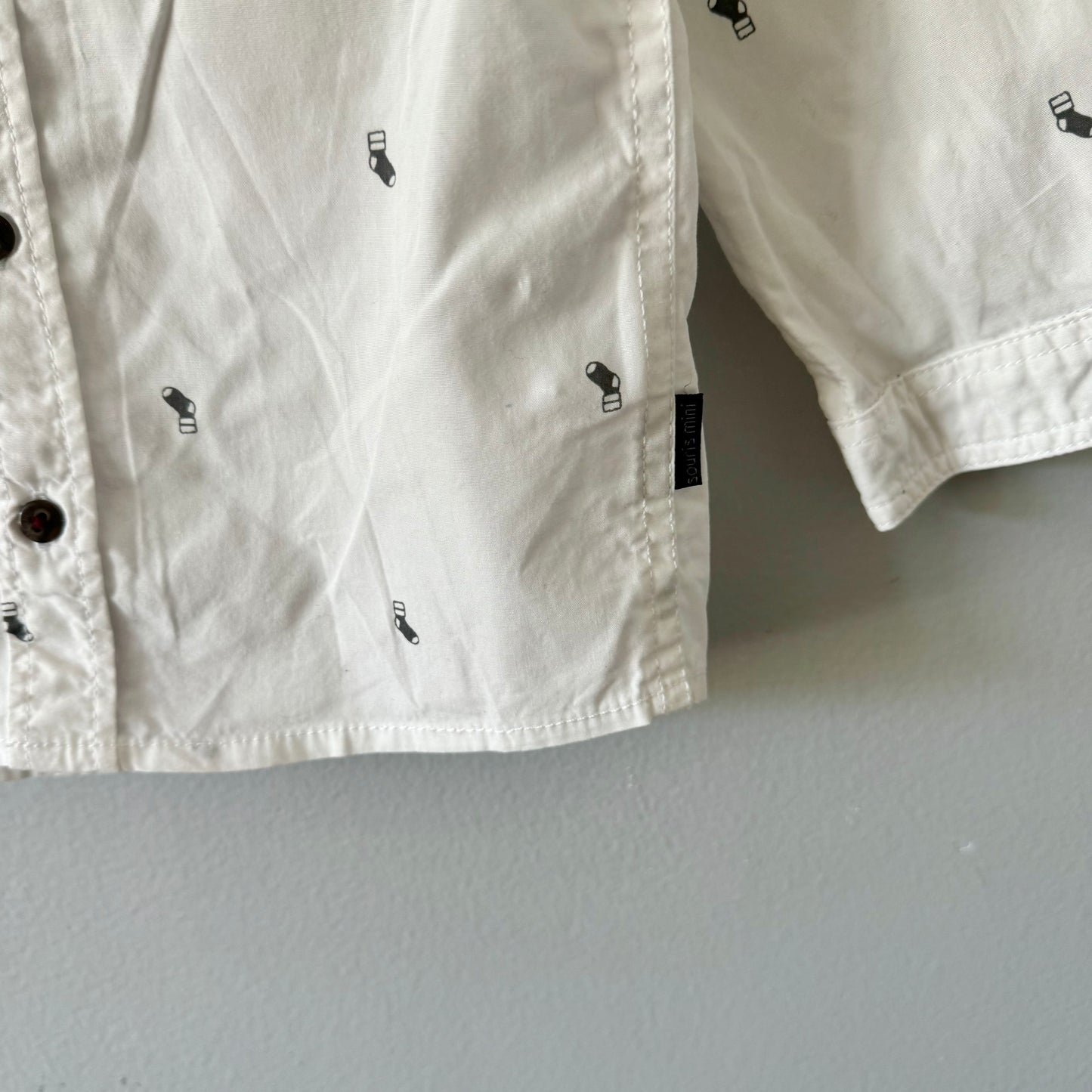 Souris Mini / White dress shirt / 18-24M