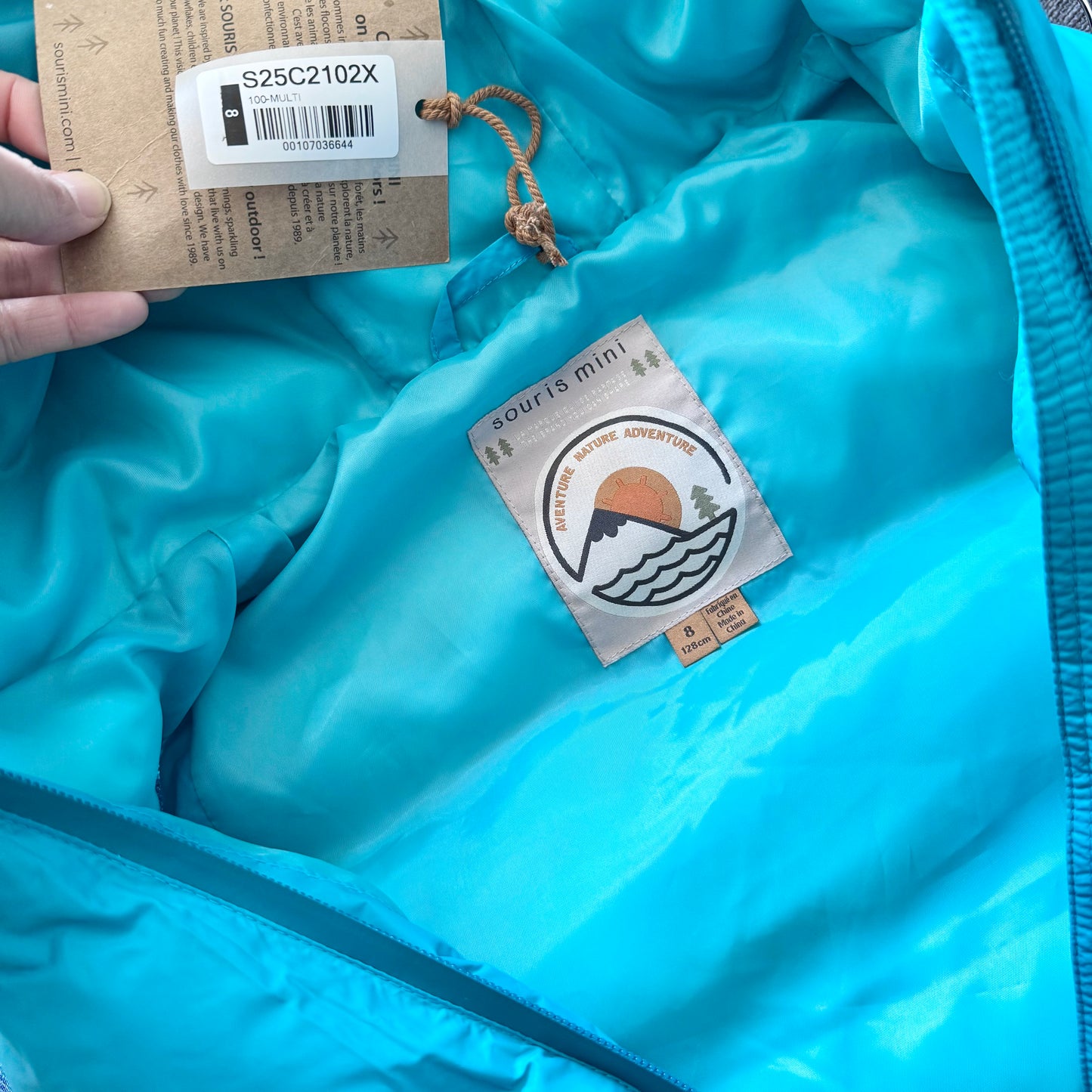 Souris mini / Turquoise puffer vest / 8Y - New with tag