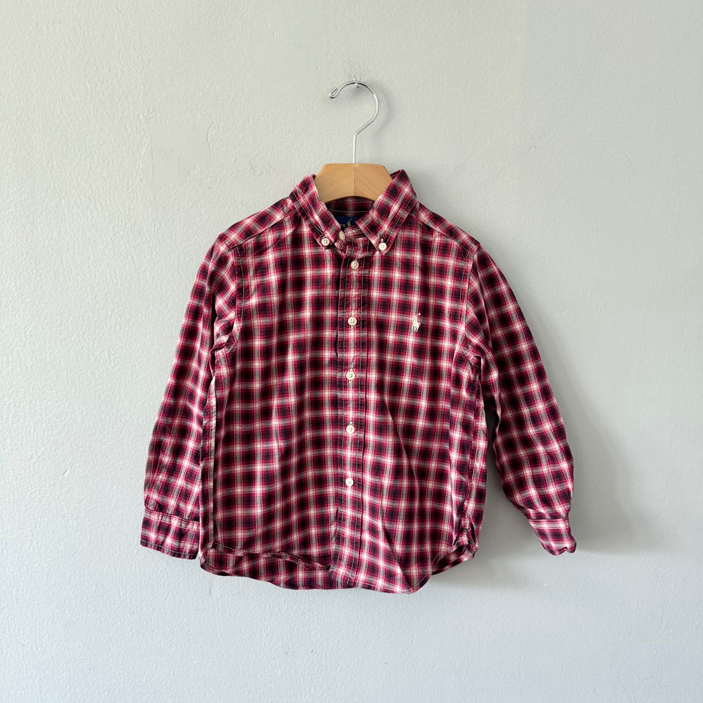 Polo Ralph Lauren / Red checked shirt / 4Y