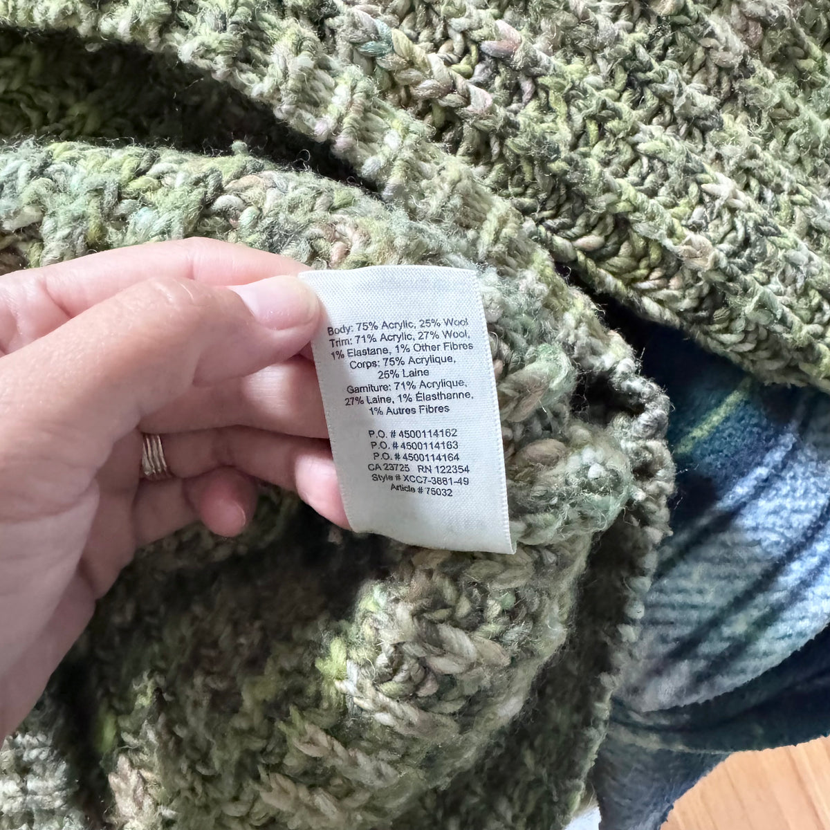 Wilfred free / Green knit pullover / S