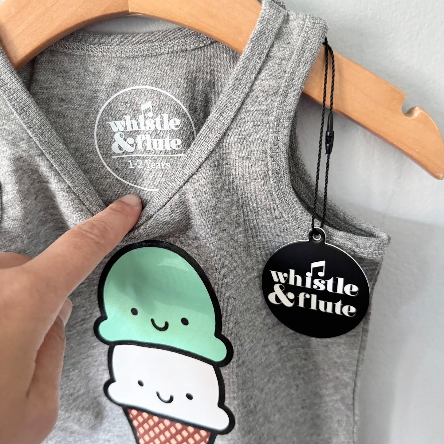Whistle & Flute / Kawaii Ice Cream Tank / 1-2T - New with tag