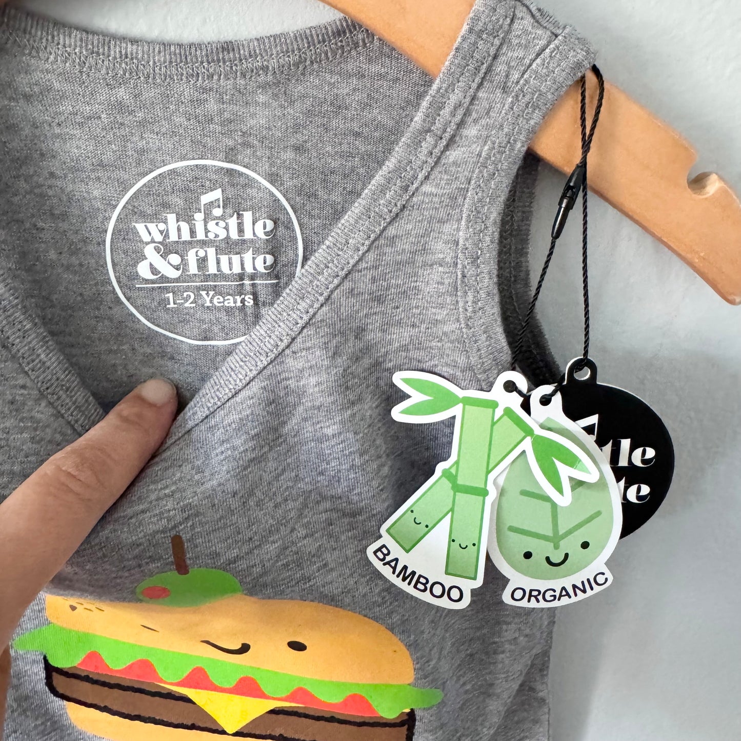 Whistle & Flute / Kawaii Burger Tank / 1-2T - New with tag, 2 available