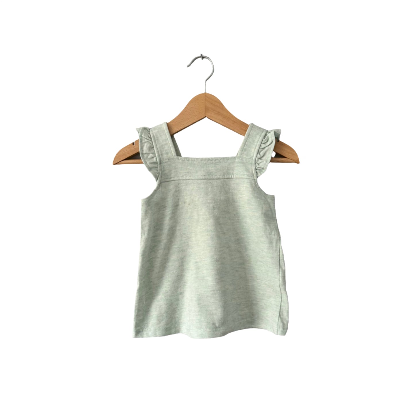 Mamas & Papas / Green glitter tank dress / 9-12M