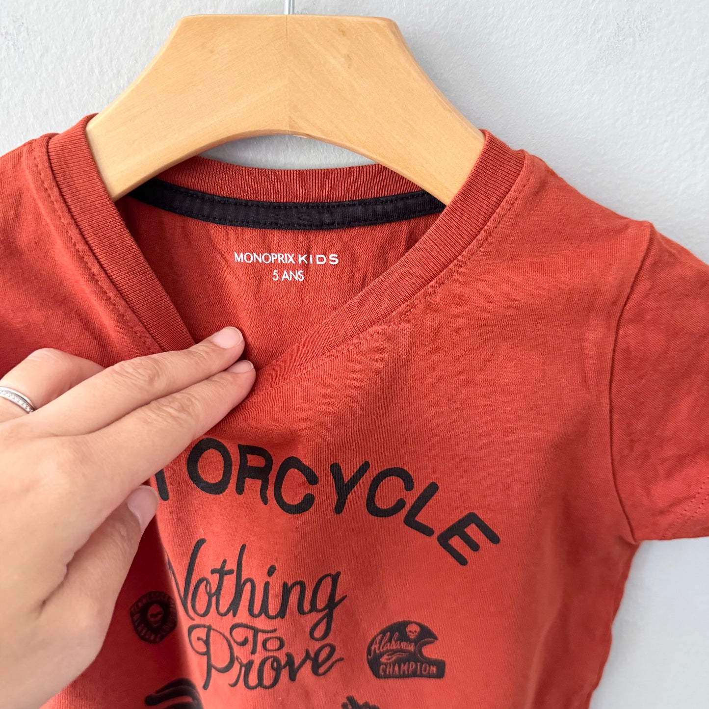 Monoprix Kids / Brown T-shirt / 5Y