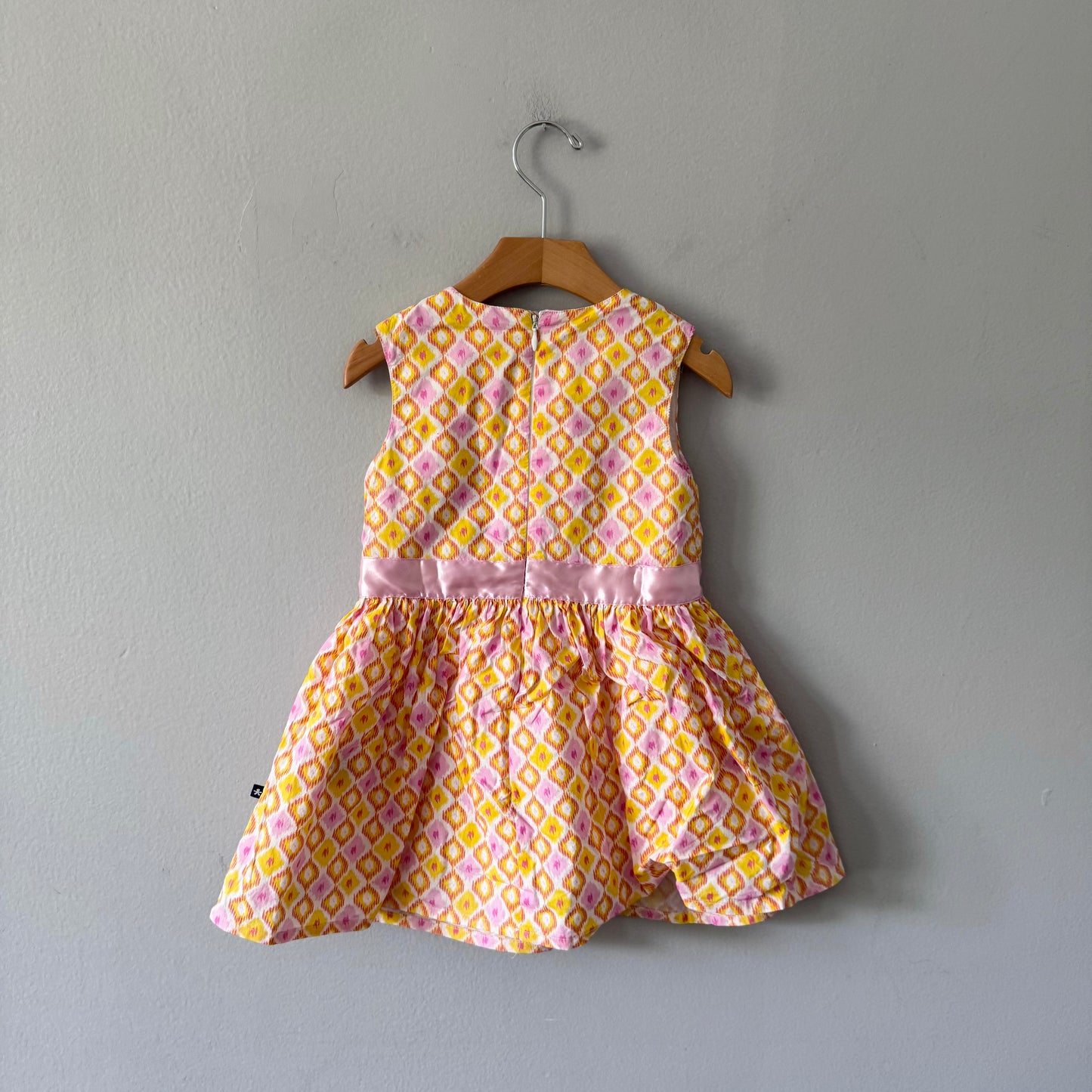 Toobydoo / Yellow pink dress / 4Y