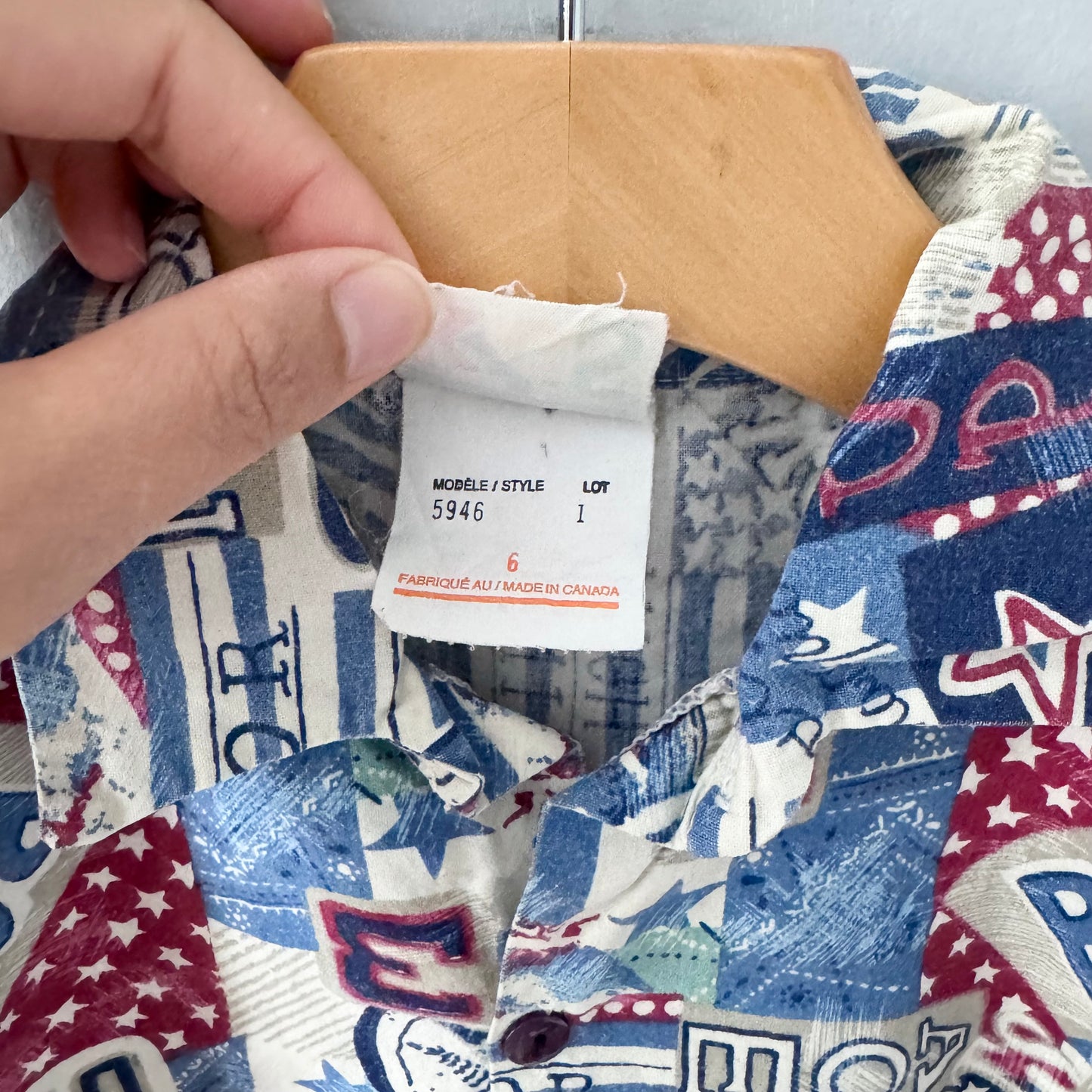 Vintage / Sears Kids short sleeve shirt / 6Y