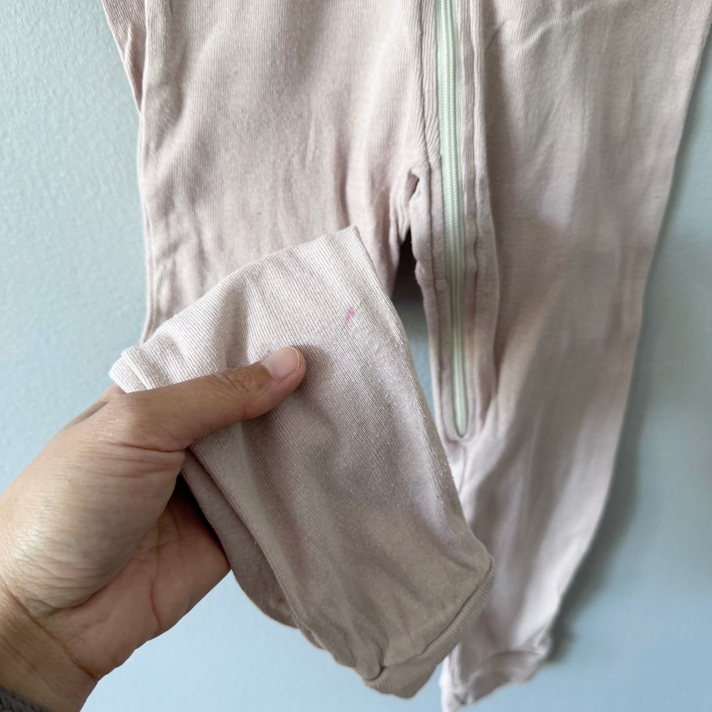Mini mioche / Light pink long sleeve romper / 5Y