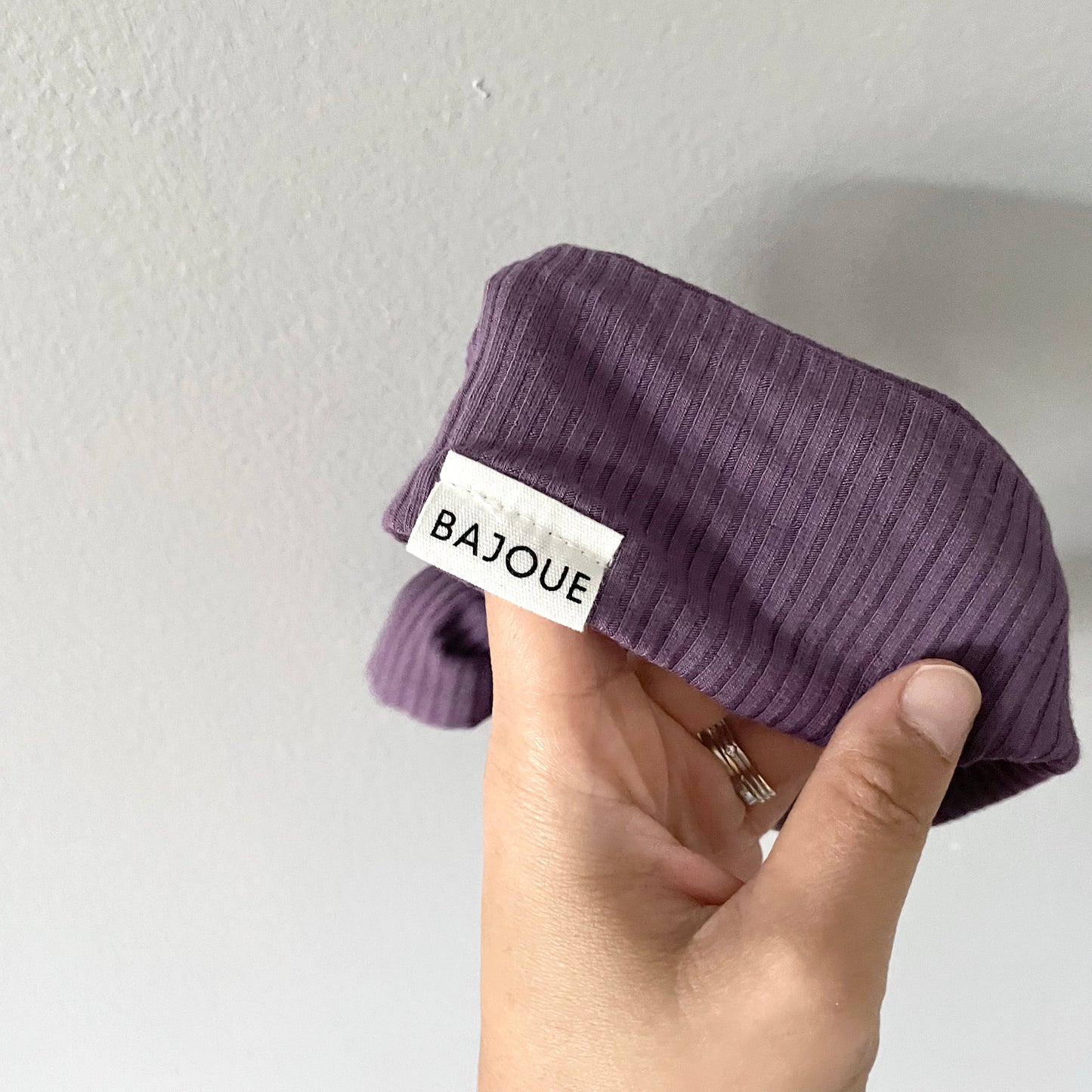 Bajoue / Purple ribbed headband / 12M