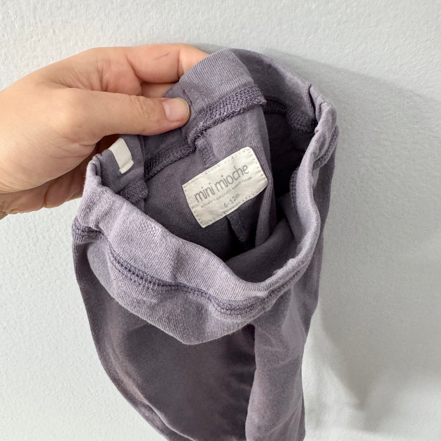 Mini Mioche / Smokey purple cotton pants / 6-12M