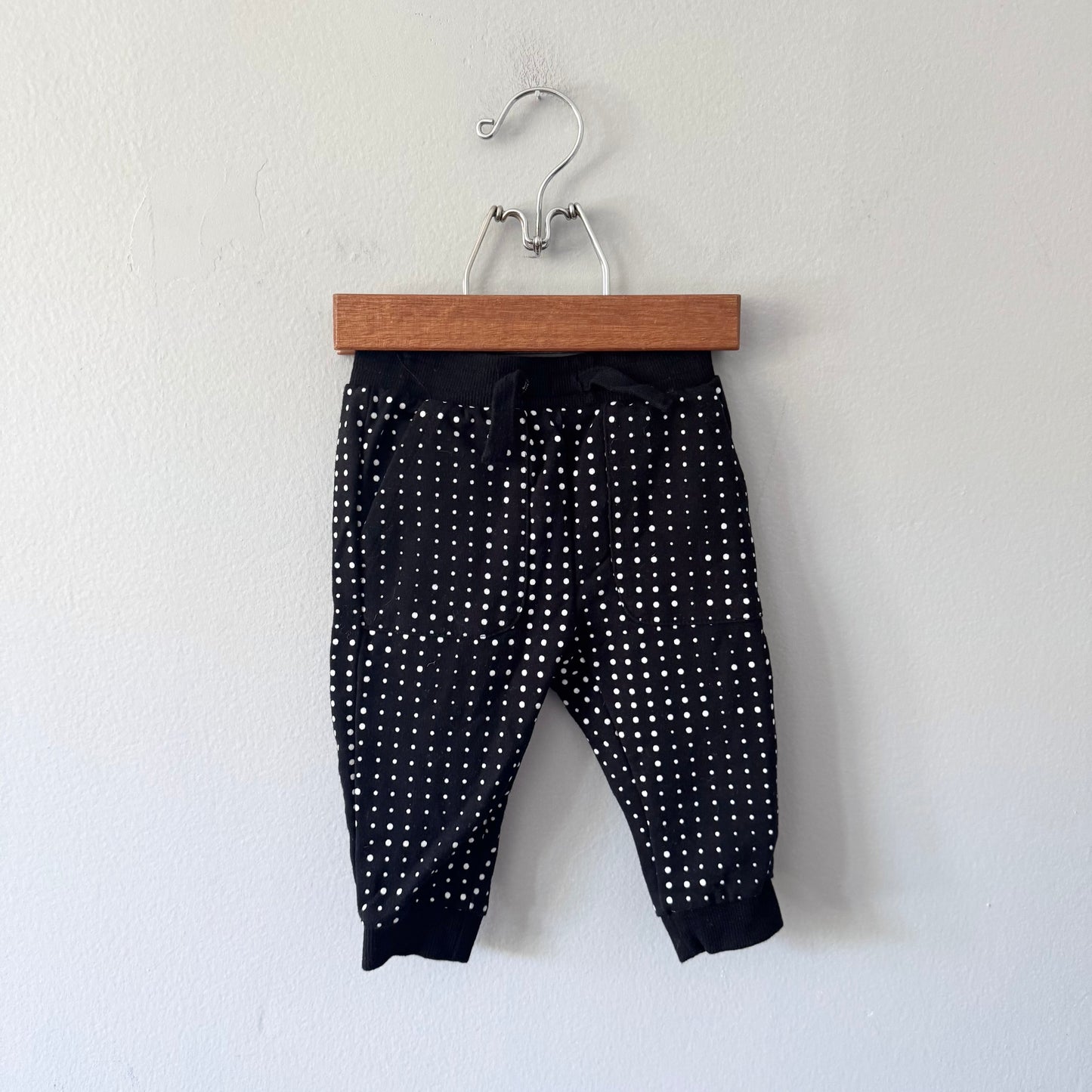 Miles the label / Black x dots sweatpants / 9M