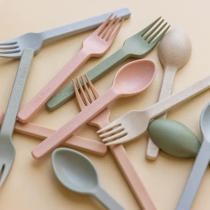 Minika / Wheat Straw Utensil Set