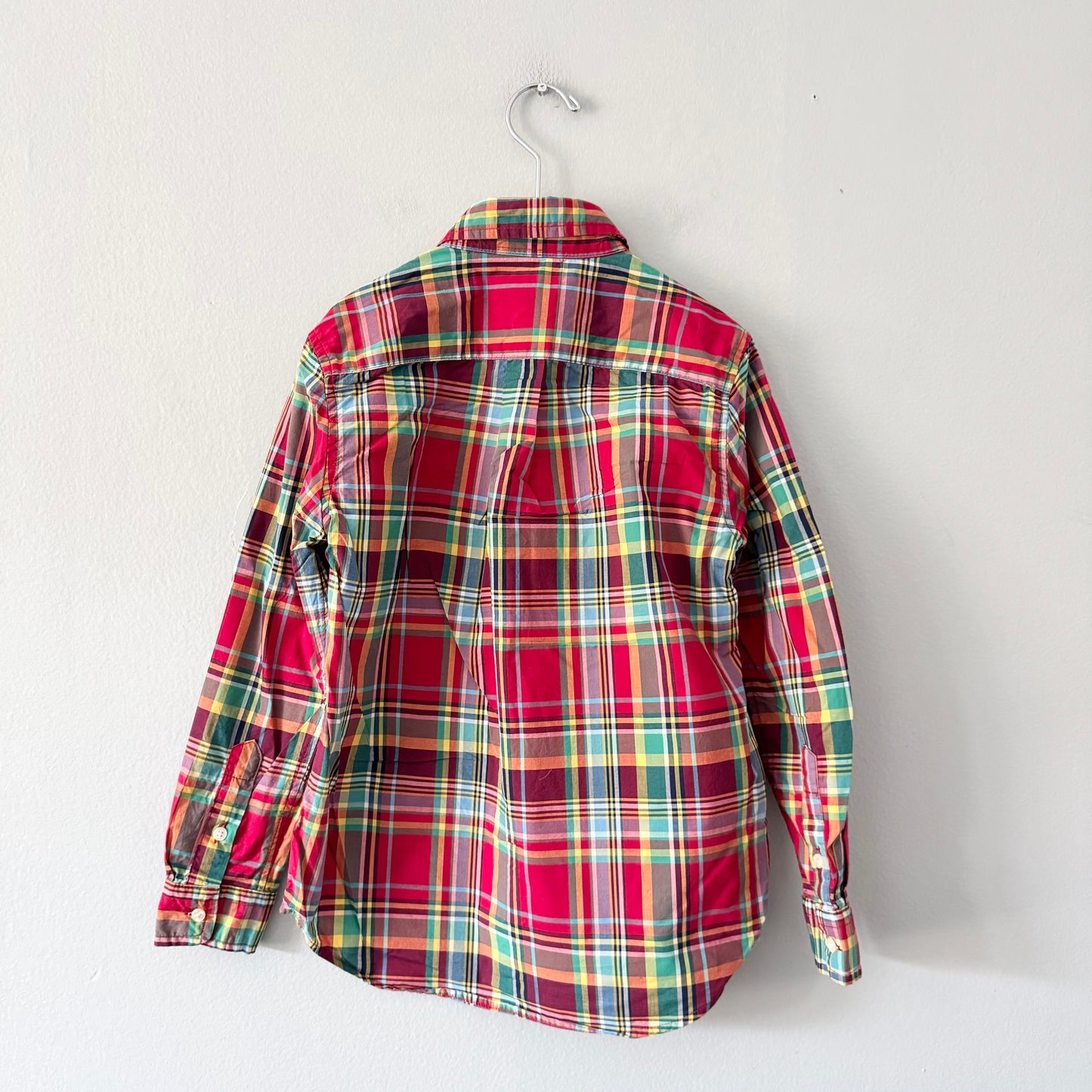 Polo Ralph Lauren / Red checked dress shirt / 7Y